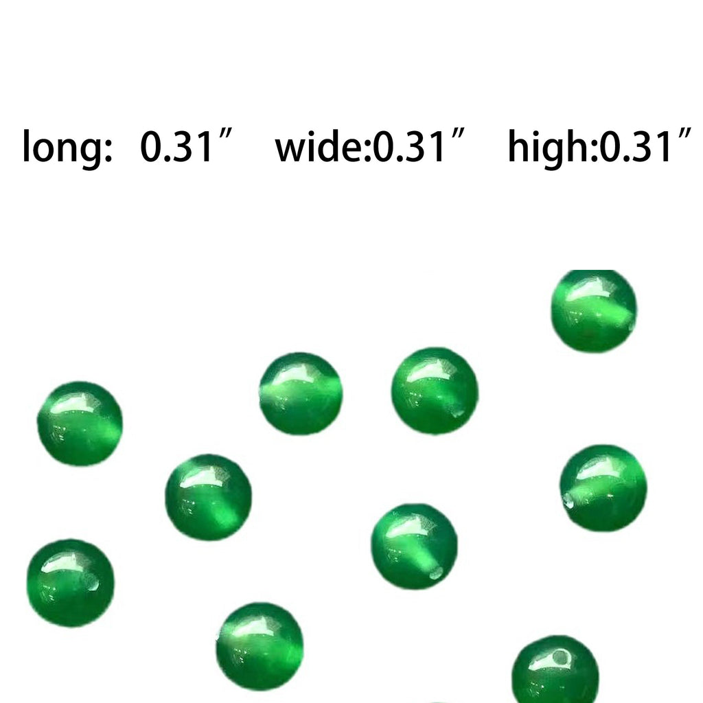 Round Green Beads