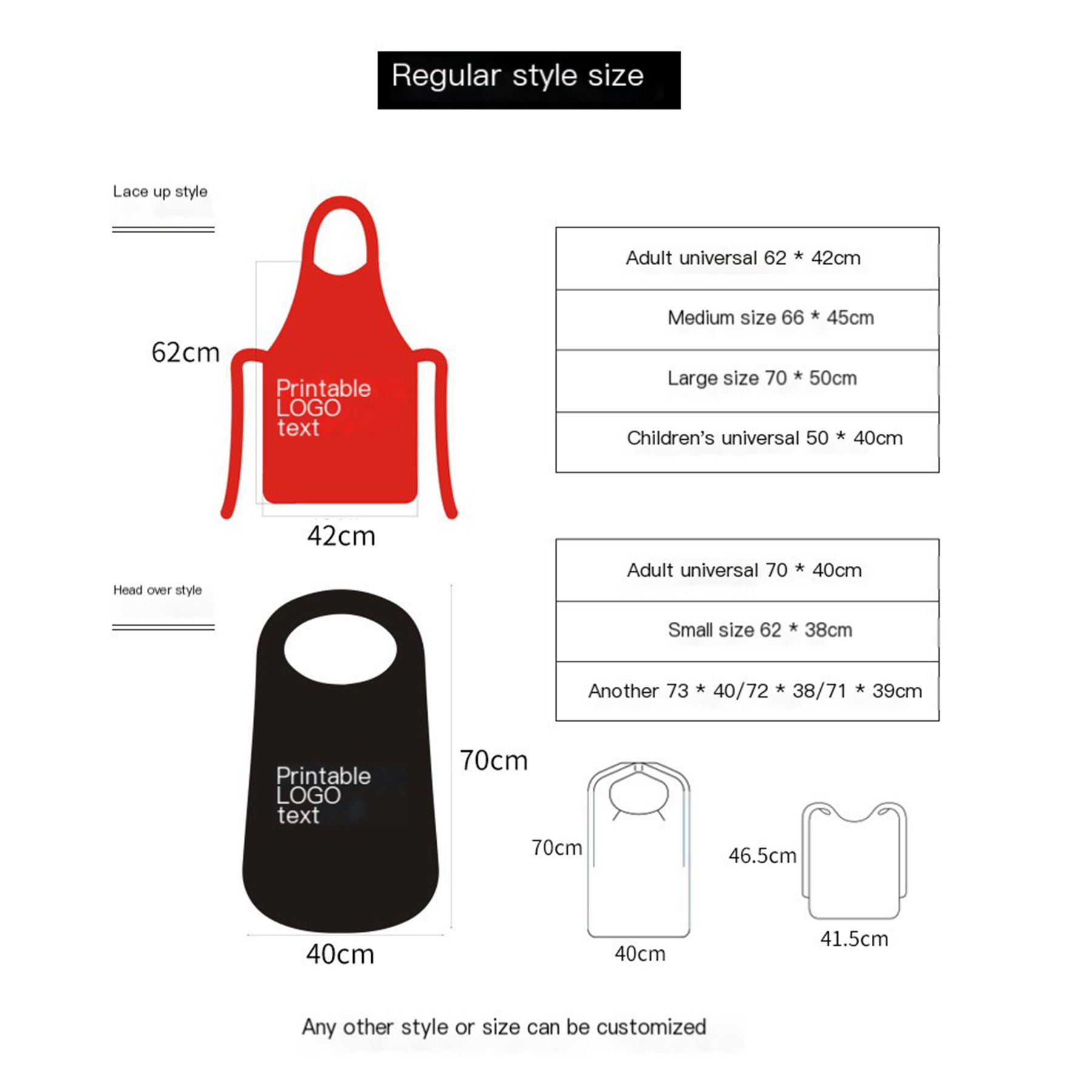 Disposable Painting Bib Non-Woven Apron