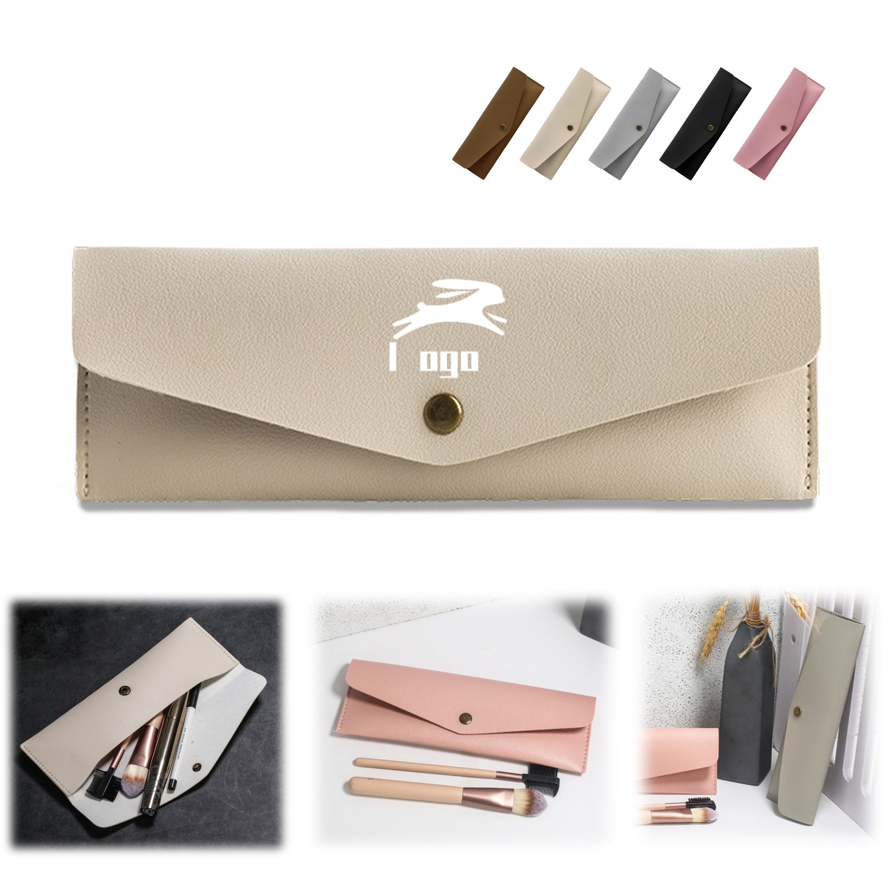 Portable Pu Cosmetic Bag
