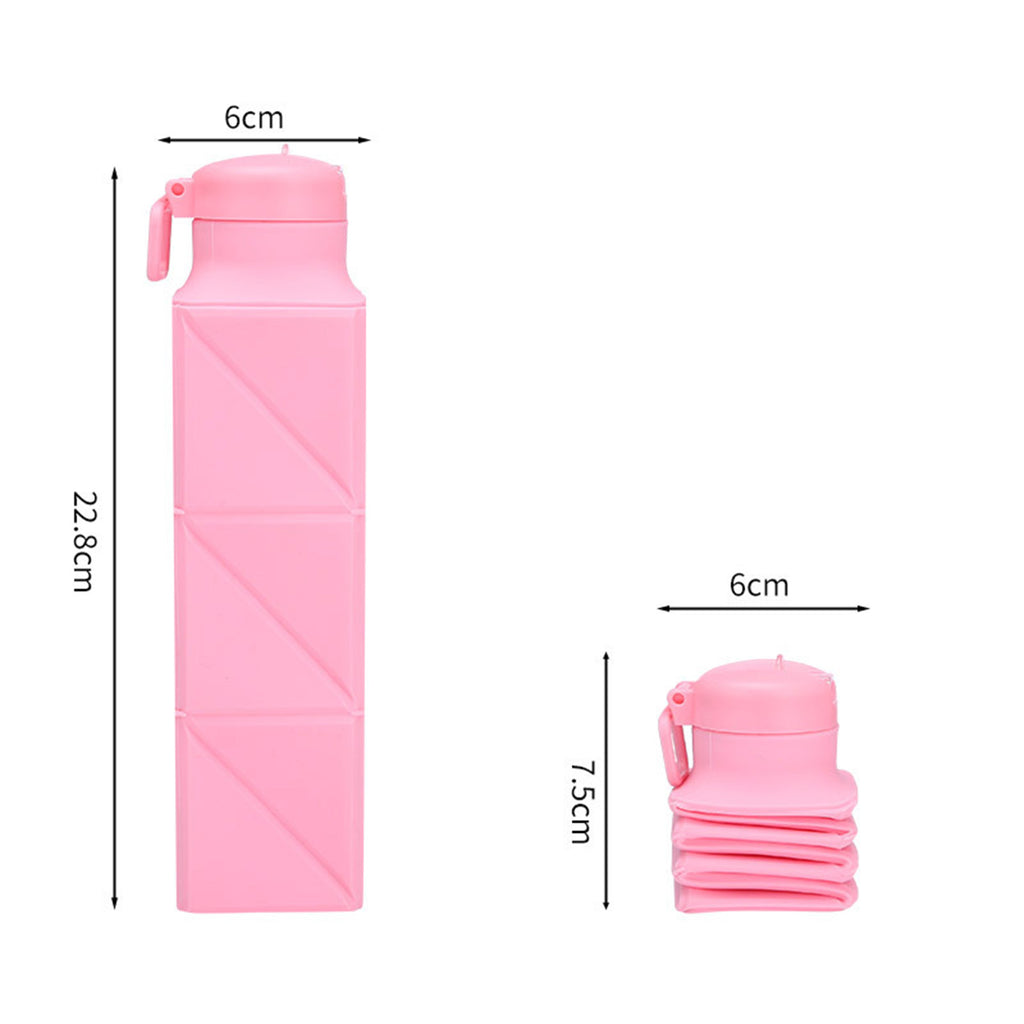 22Oz Outdoor Portable Silicone Folding Sports Bottle