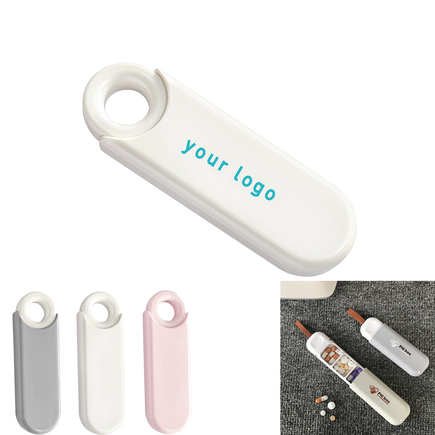 Slim Travel Pill Organizer