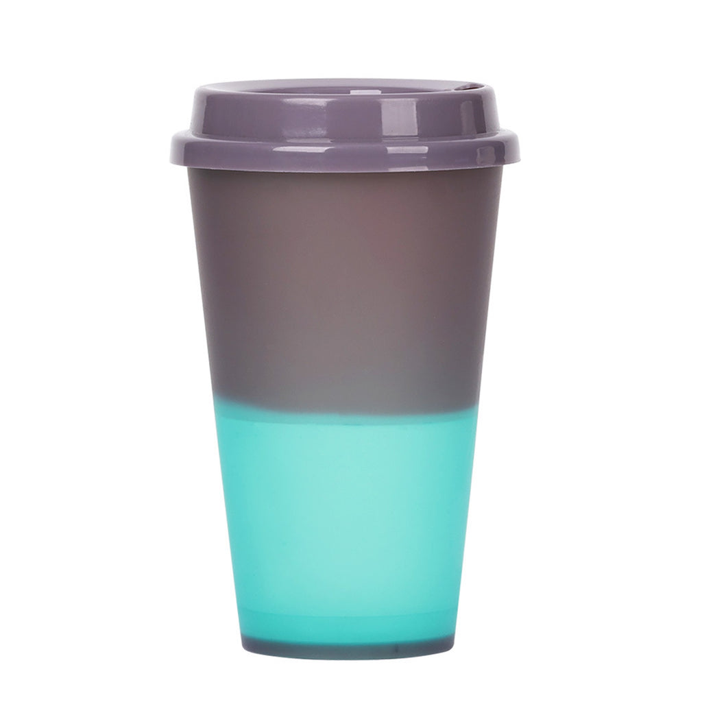 5 Pack Color Changing Cups 17 oz Plastic Cups with Lids