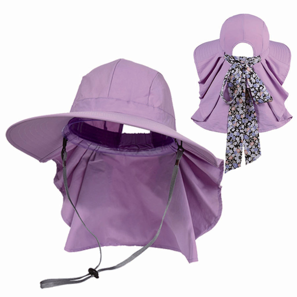 Women Neck Flap Fishing Safari Cap