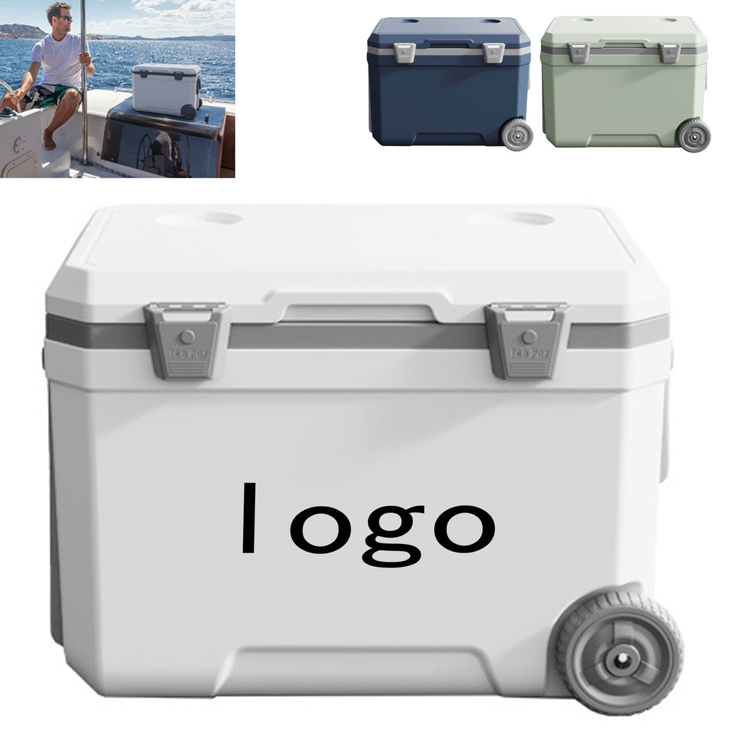 45L Outdoor Camping Insulated Cooler With Wheels