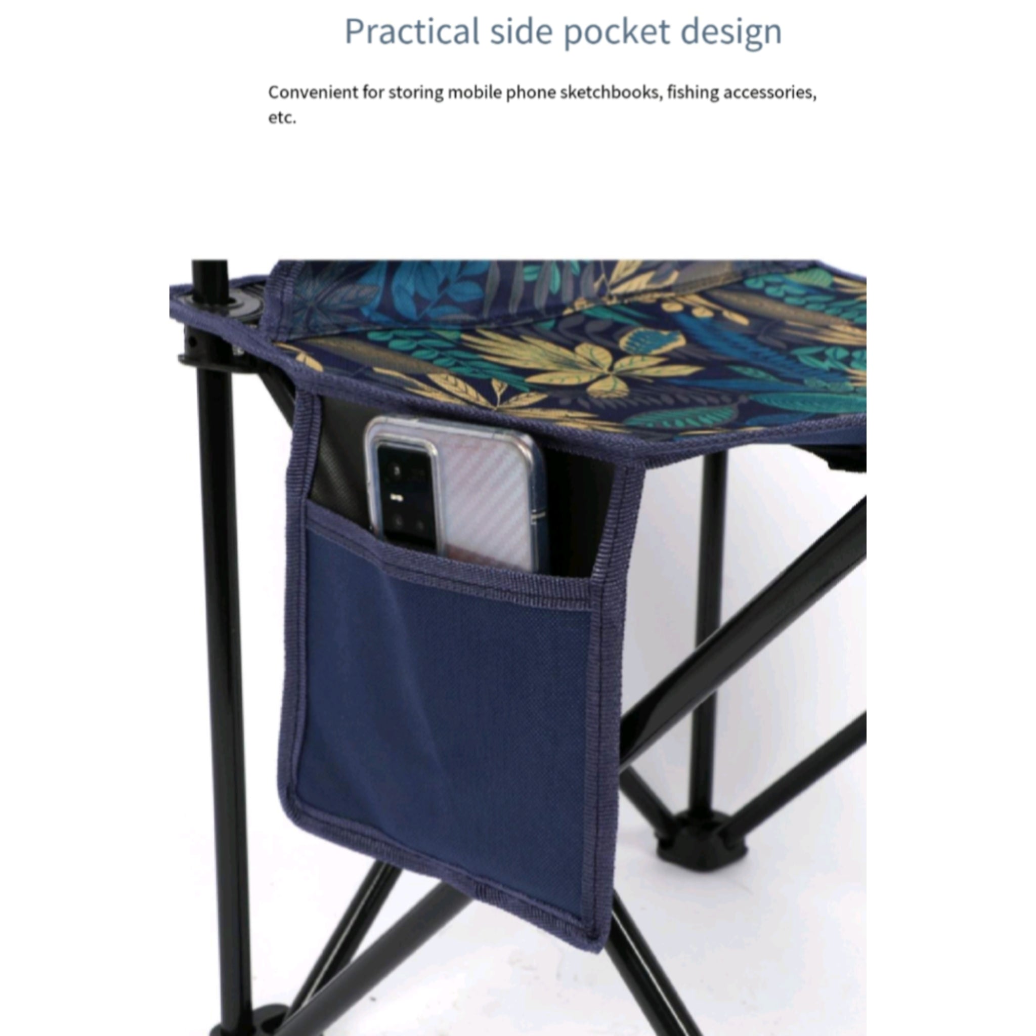 600D Oxford Fabric Folding Camping Chair With Backrest