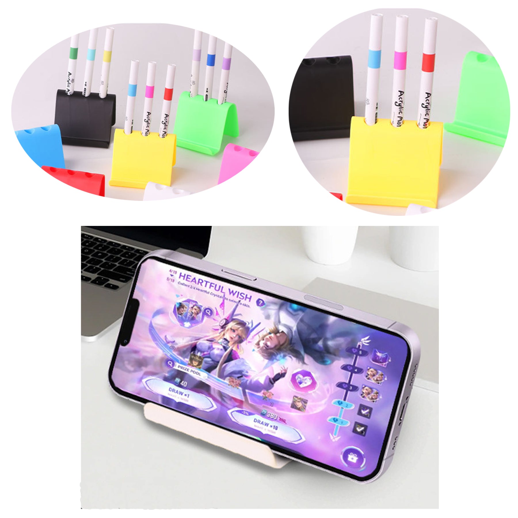 Plastic Universal Minimalist One Piece Stand