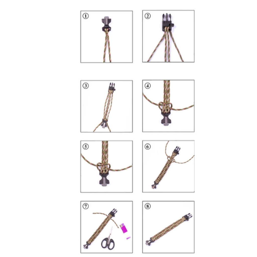 Outdoor Survival Umbrella Rope Bracelet With Igniter