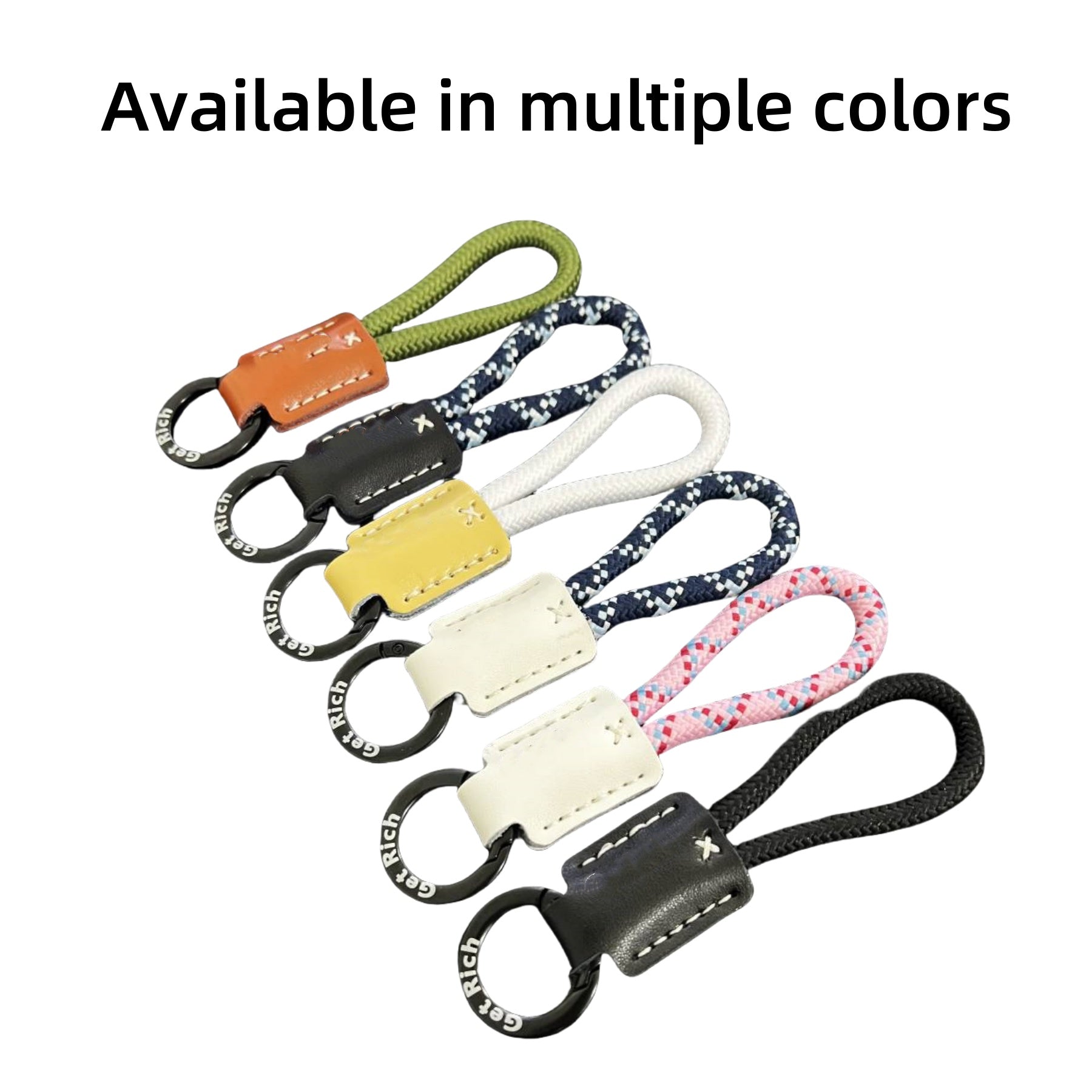 Handmade Braided Cowhide Keychain