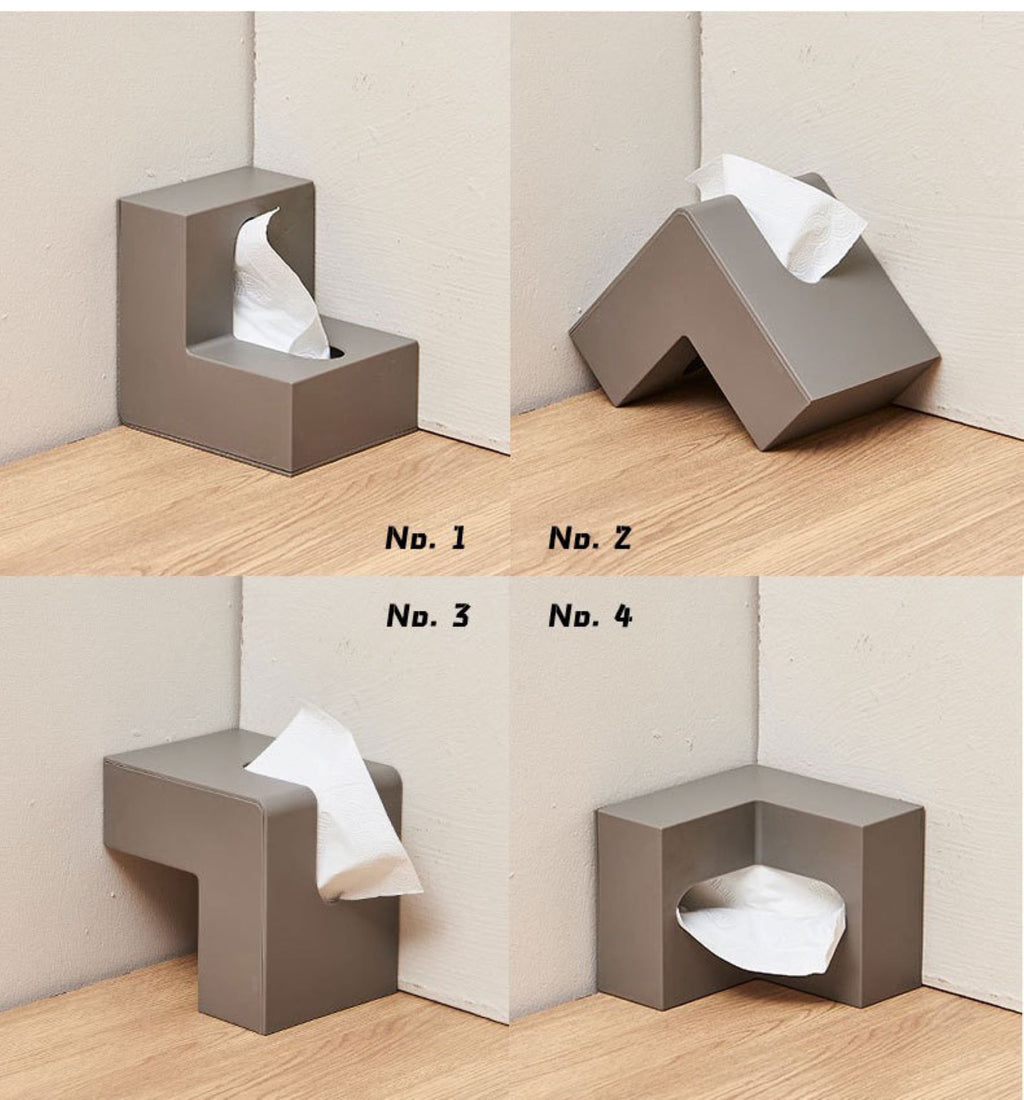 L-shaped Tissue Box