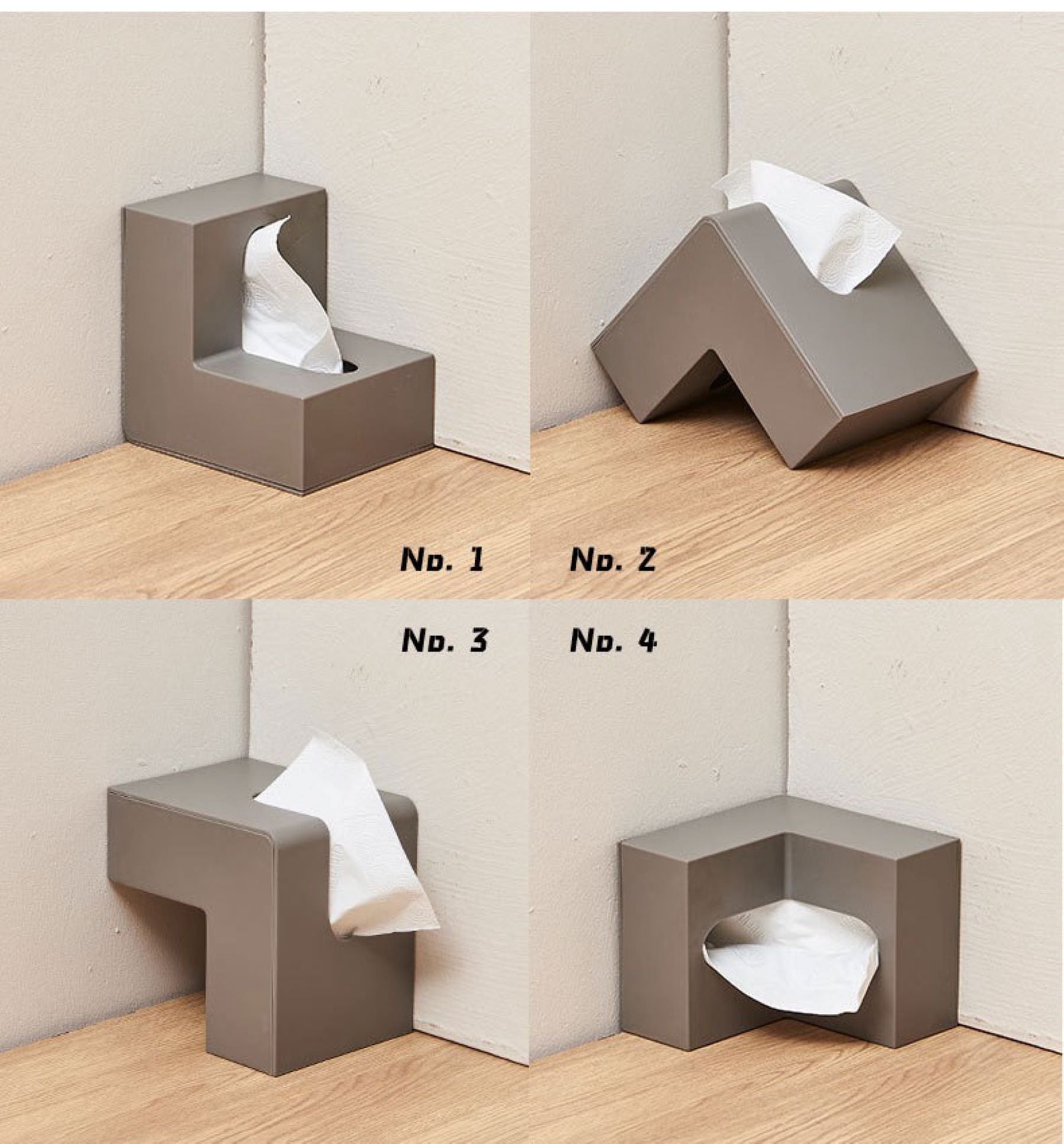 L-shaped Tissue Box