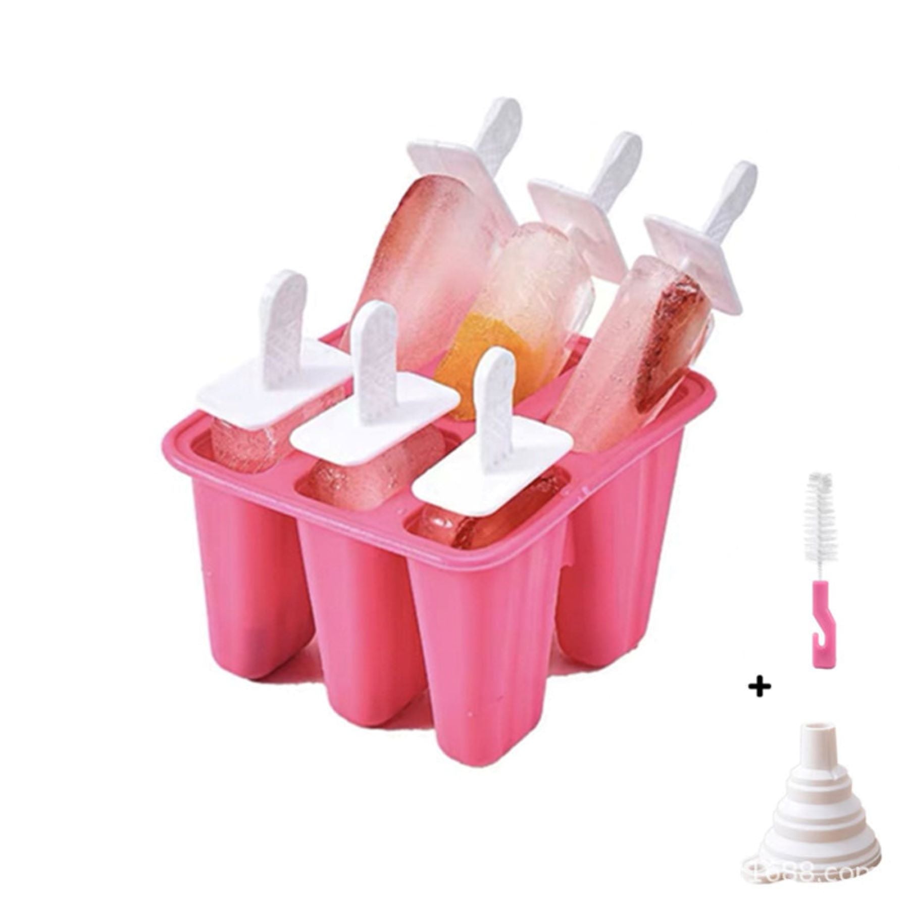 Silicone Ice Cream Mold (With A Brush And Funnel)