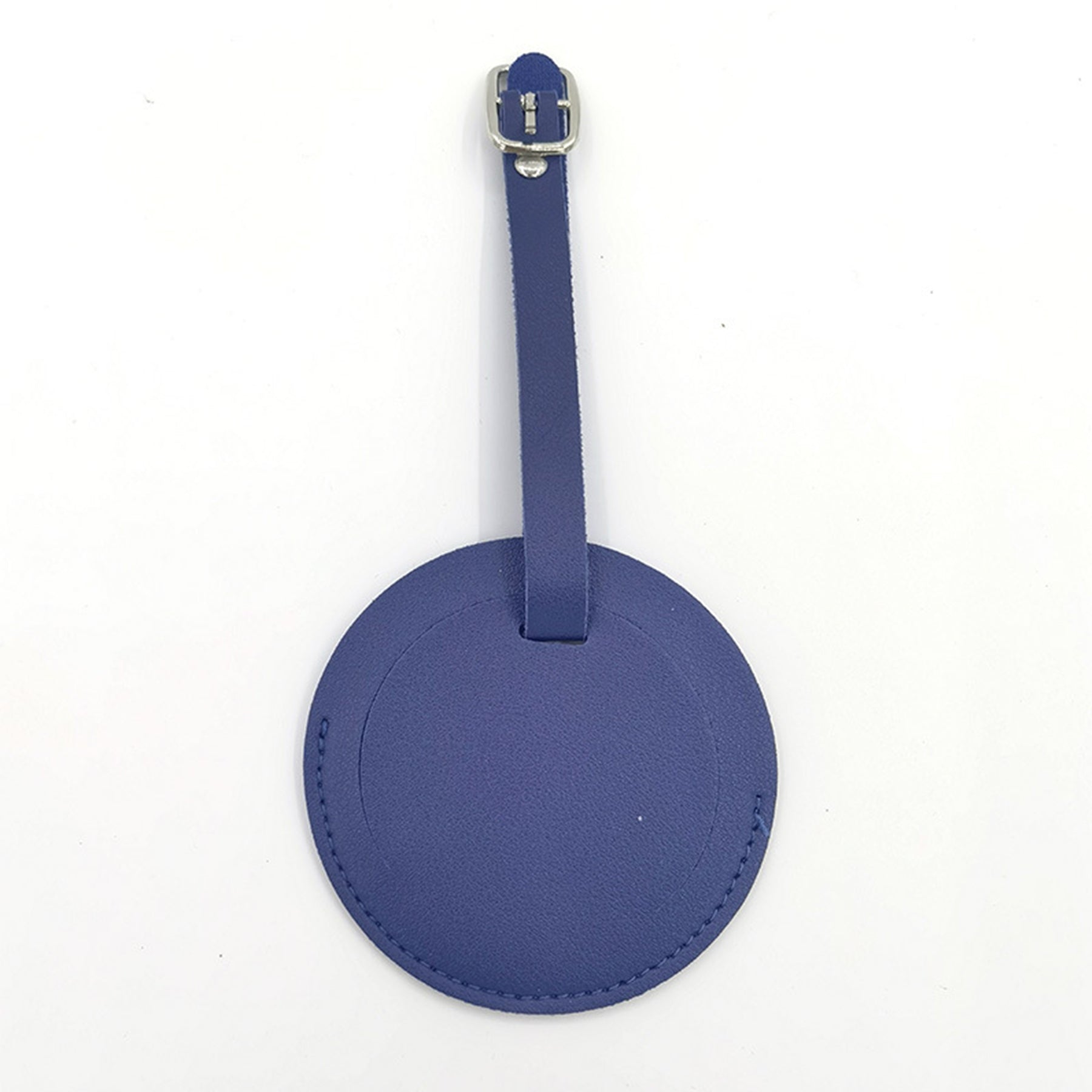 Round PU Leather Luggage Tag
