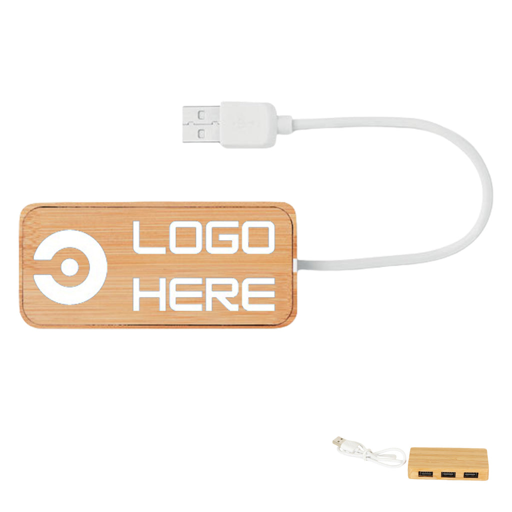 Bamboo USB 3.0 Splitter Hub