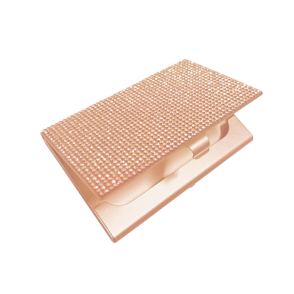 Rhinestone Business Card Holder Sticking Diamond Business Card Box