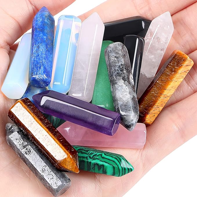 Natural Crystal Agate Yoga Power Stone 10Pcs Set