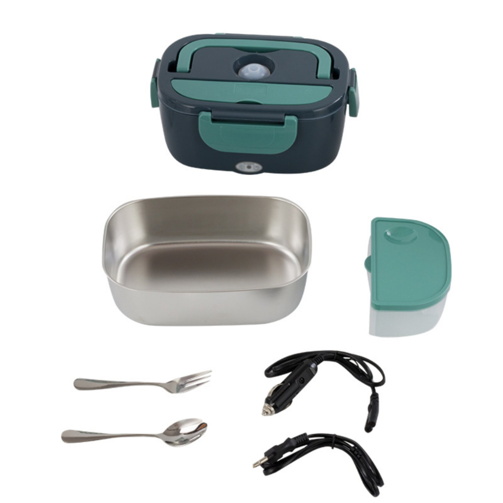 Stainless Steel Electric Lunch Box - Office Food Warmer 110V
