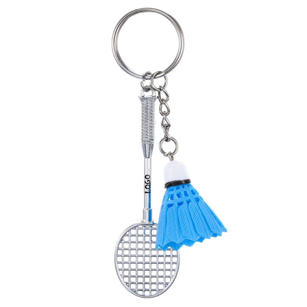 Badminton-Shaped Key Chain