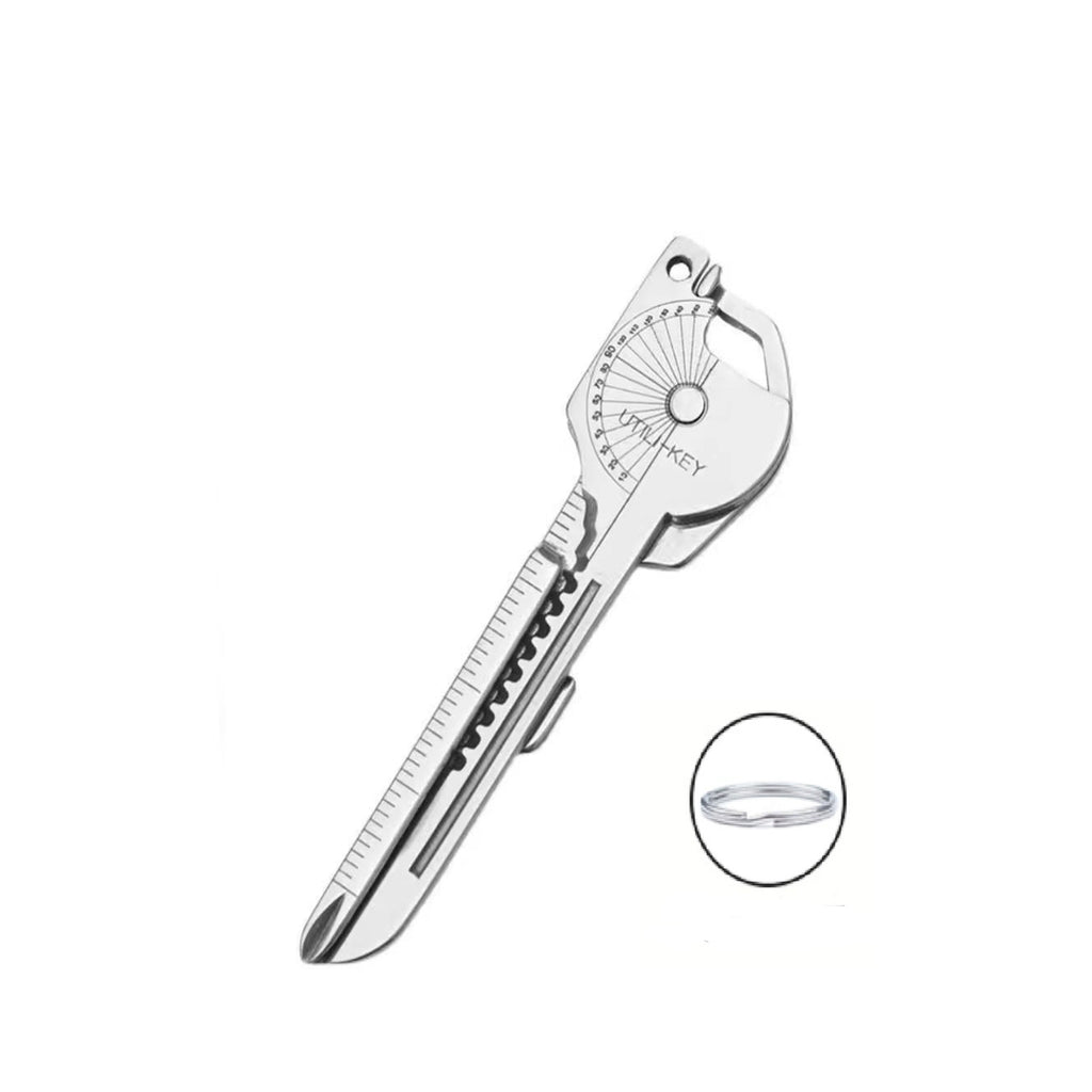 Tool Set Small Knife Bottle Opener Eight in One Keychain