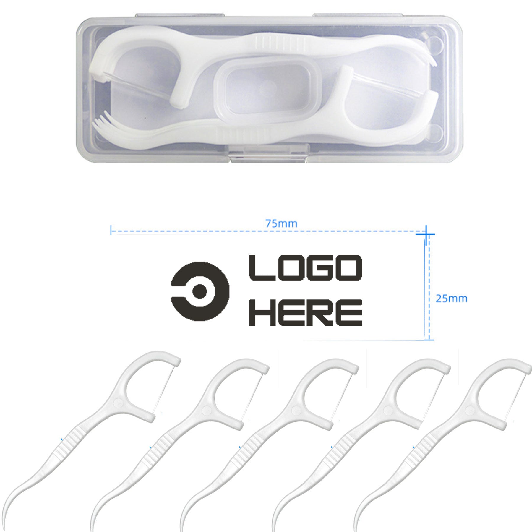 Portable Dental Floss Case Kit