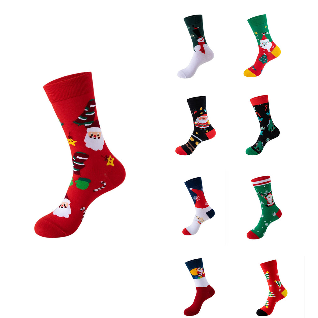 Custom Cotton Christmas Crew Socks
