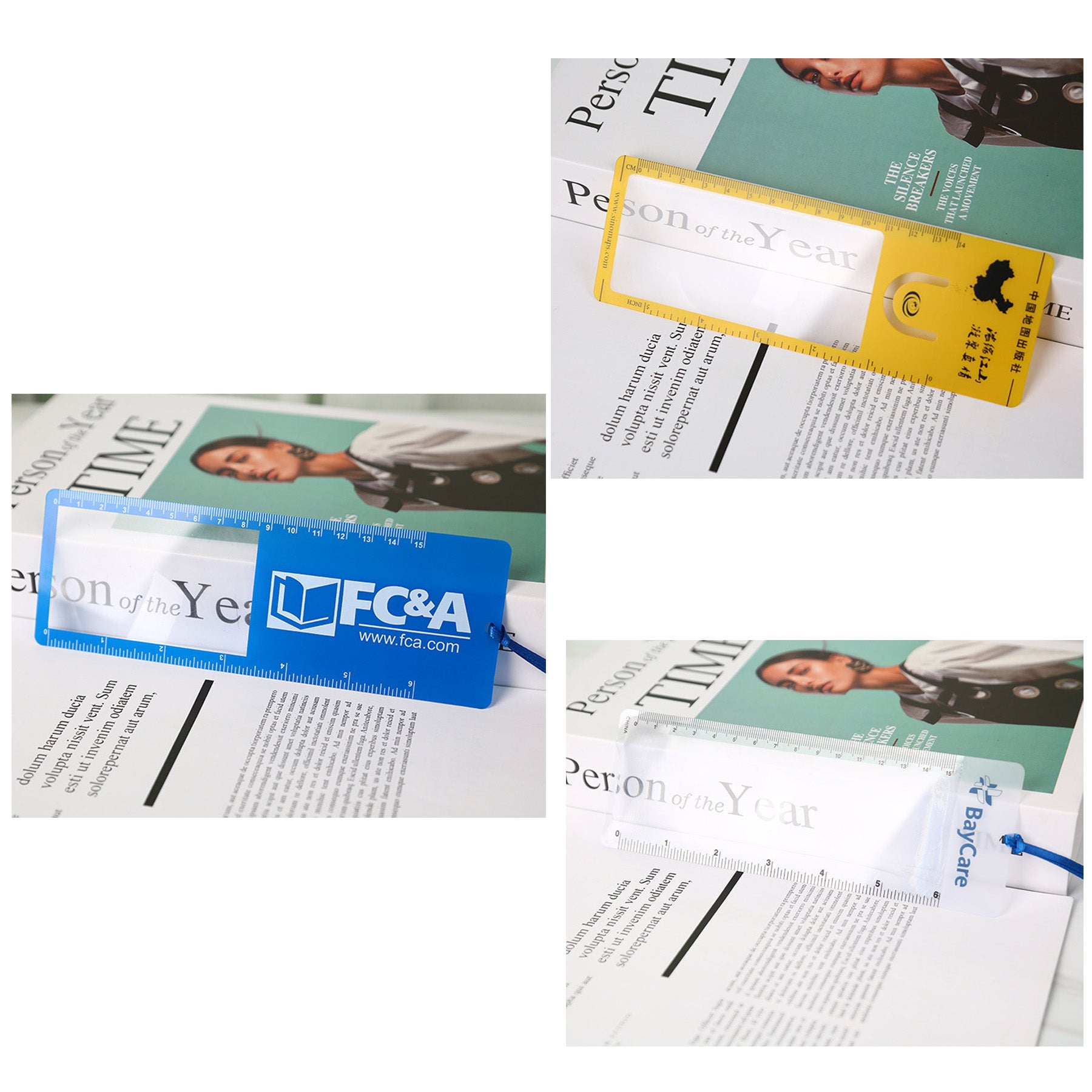 Magnifier Bookmark w/Metric Ruler