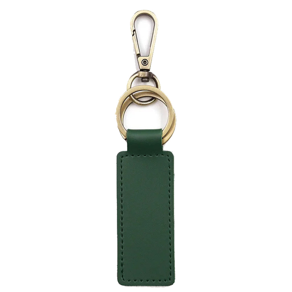 Double Loop Leather Keychain