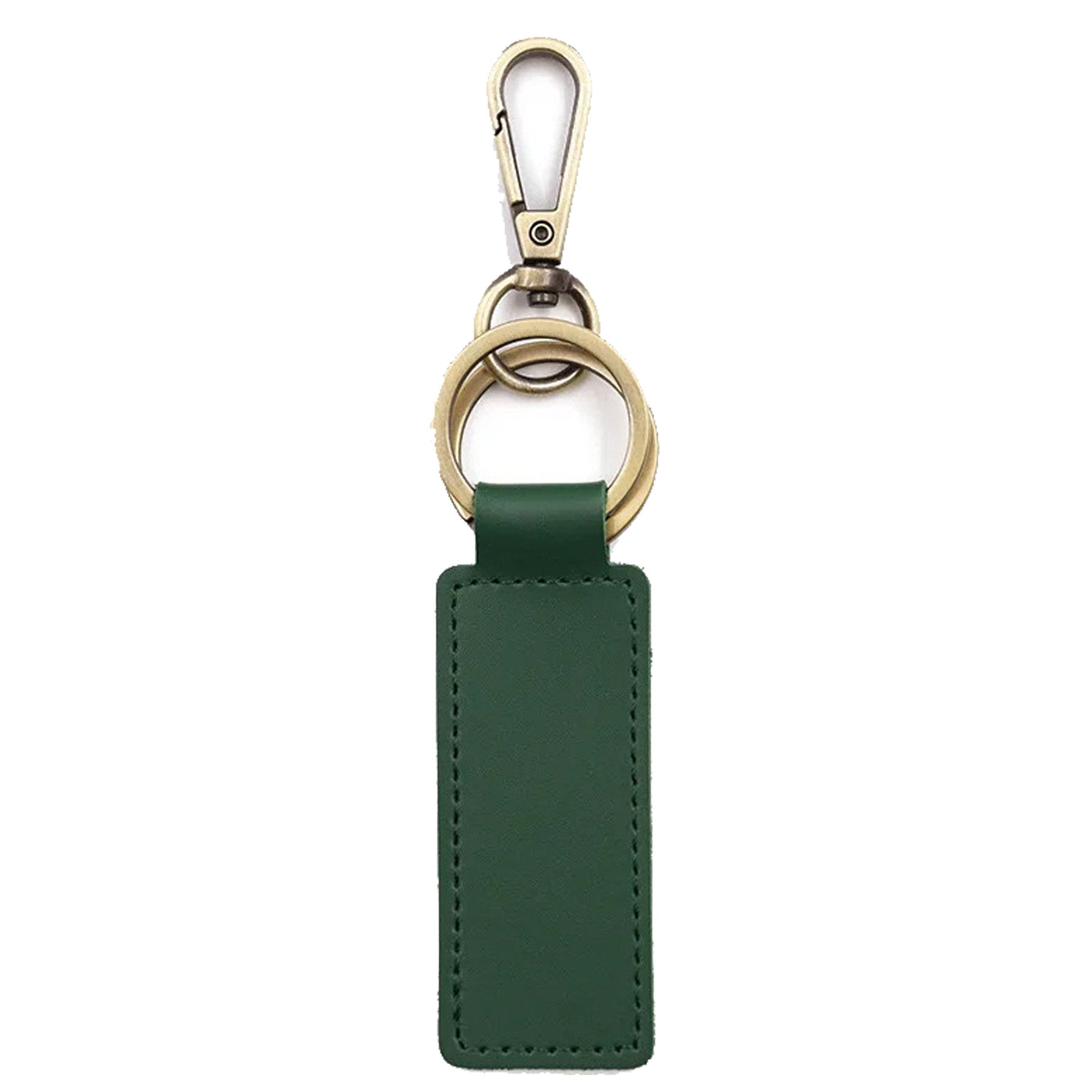 Double Loop Leather Keychain