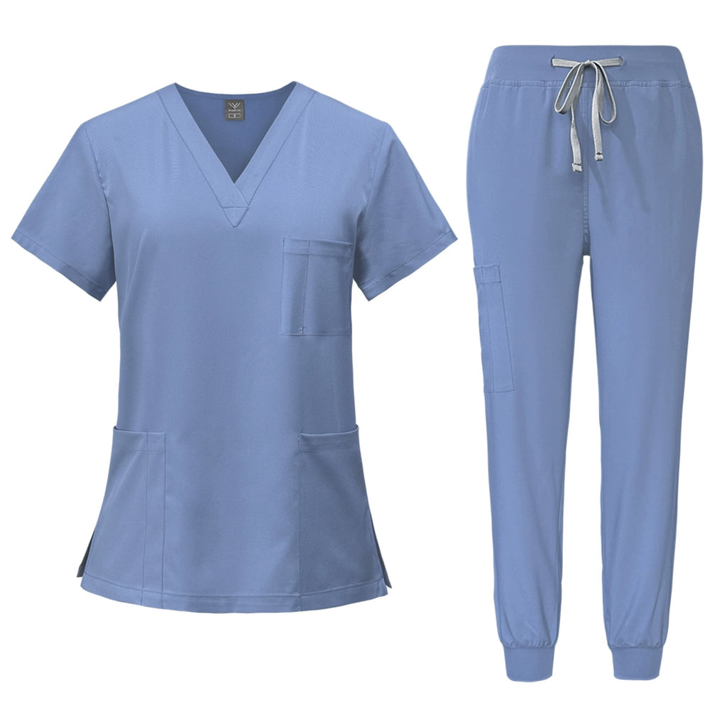 Unisex Quick-Dry Short-Sleeve Hospital Workwear Set