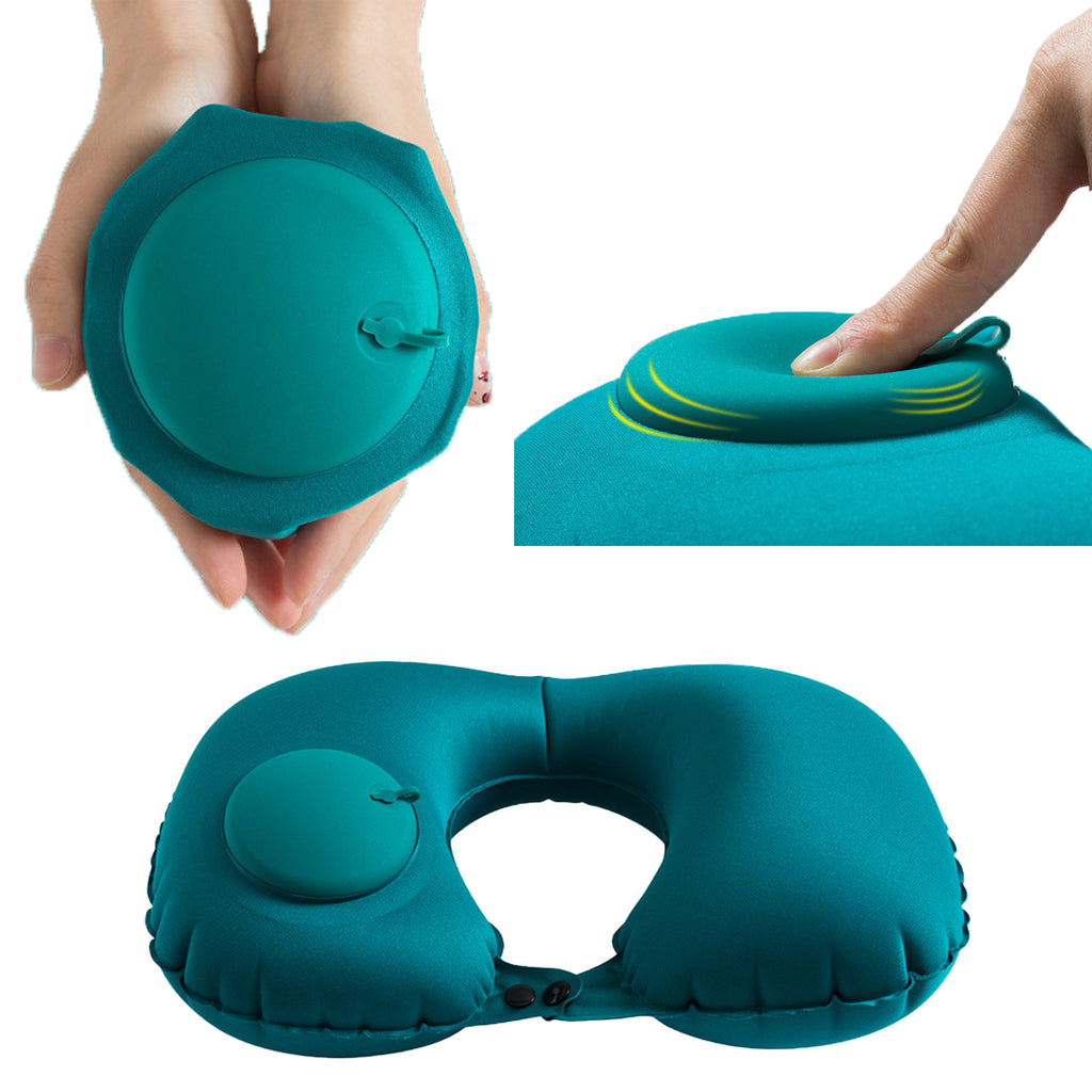 Press To Inflate U-Shaped Pillow
