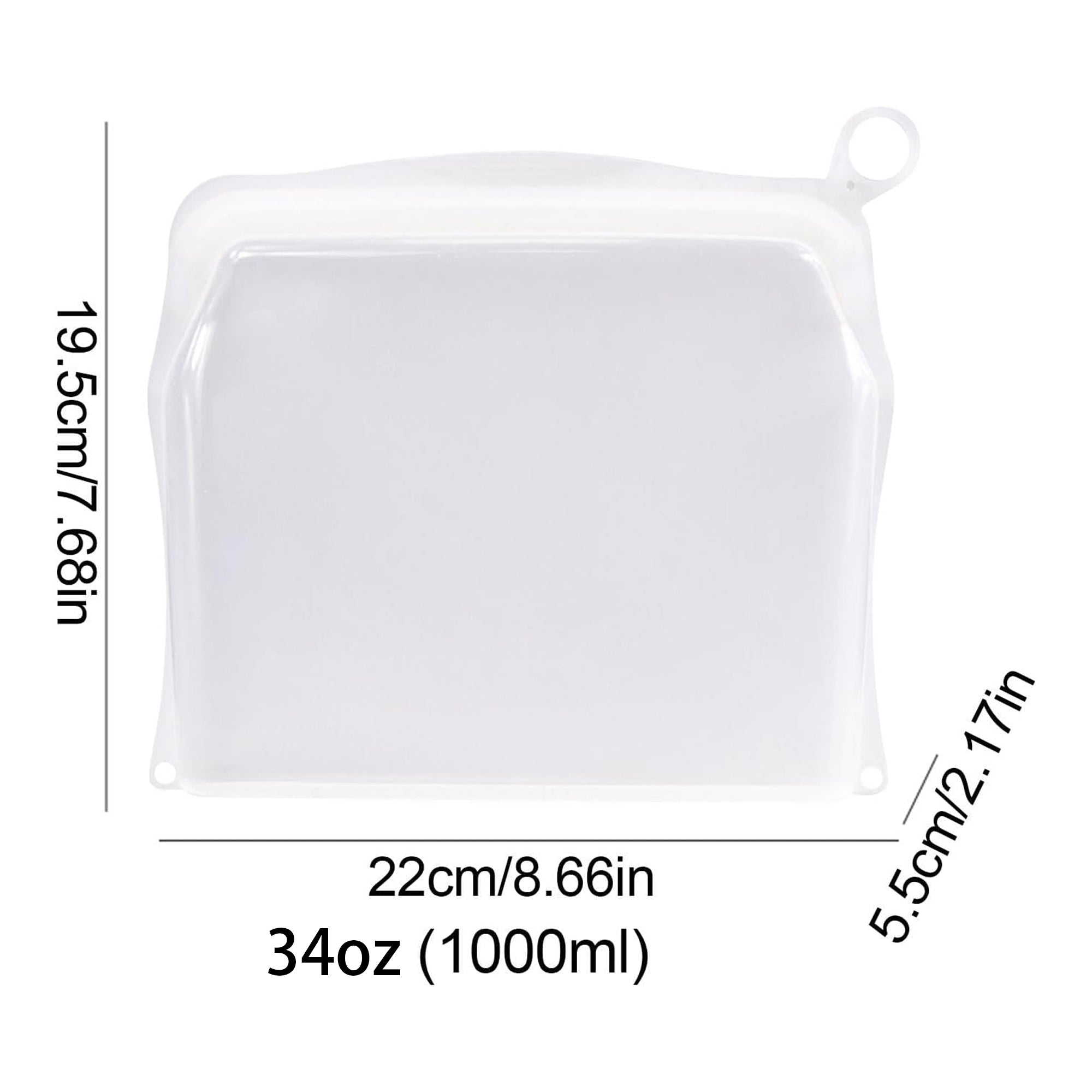 Silicone Food Grade Reusable Storage Bag