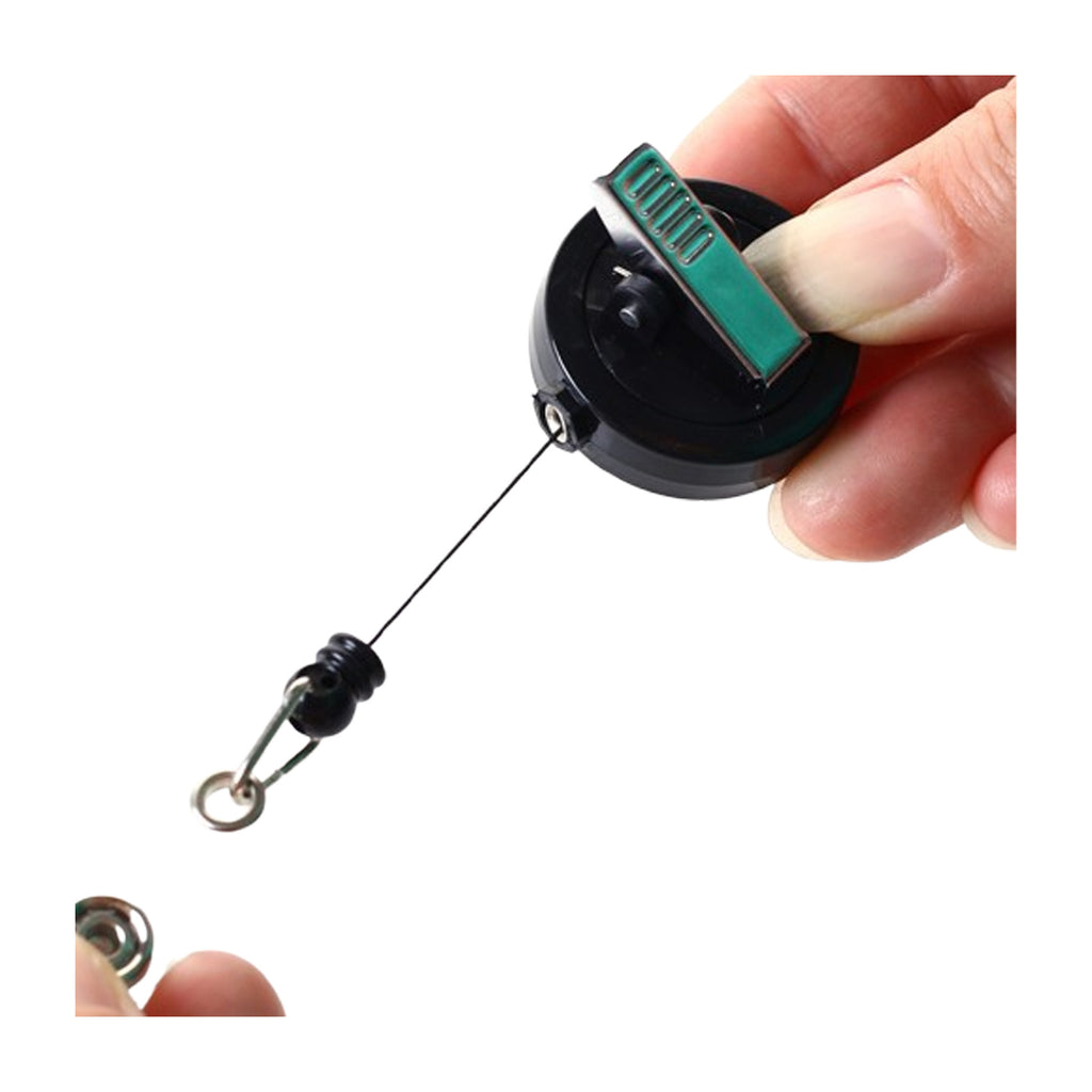 Disk Metal Clasp With Transparent Key Chain