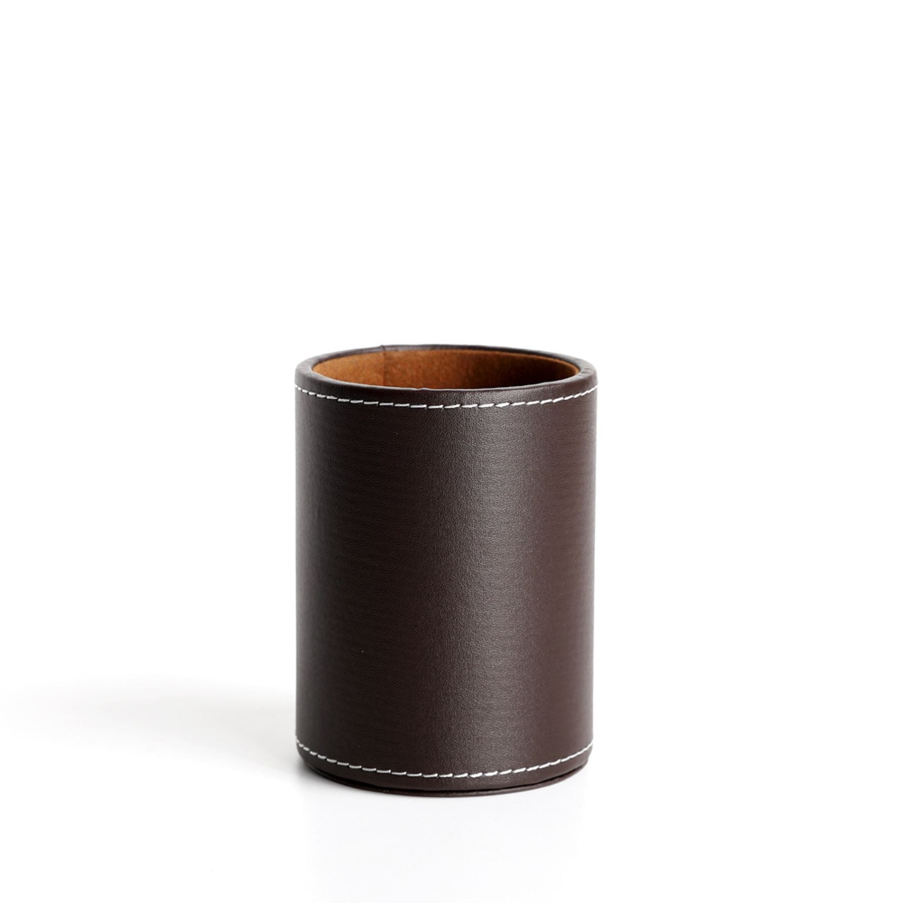 Round Leather Pen Holder