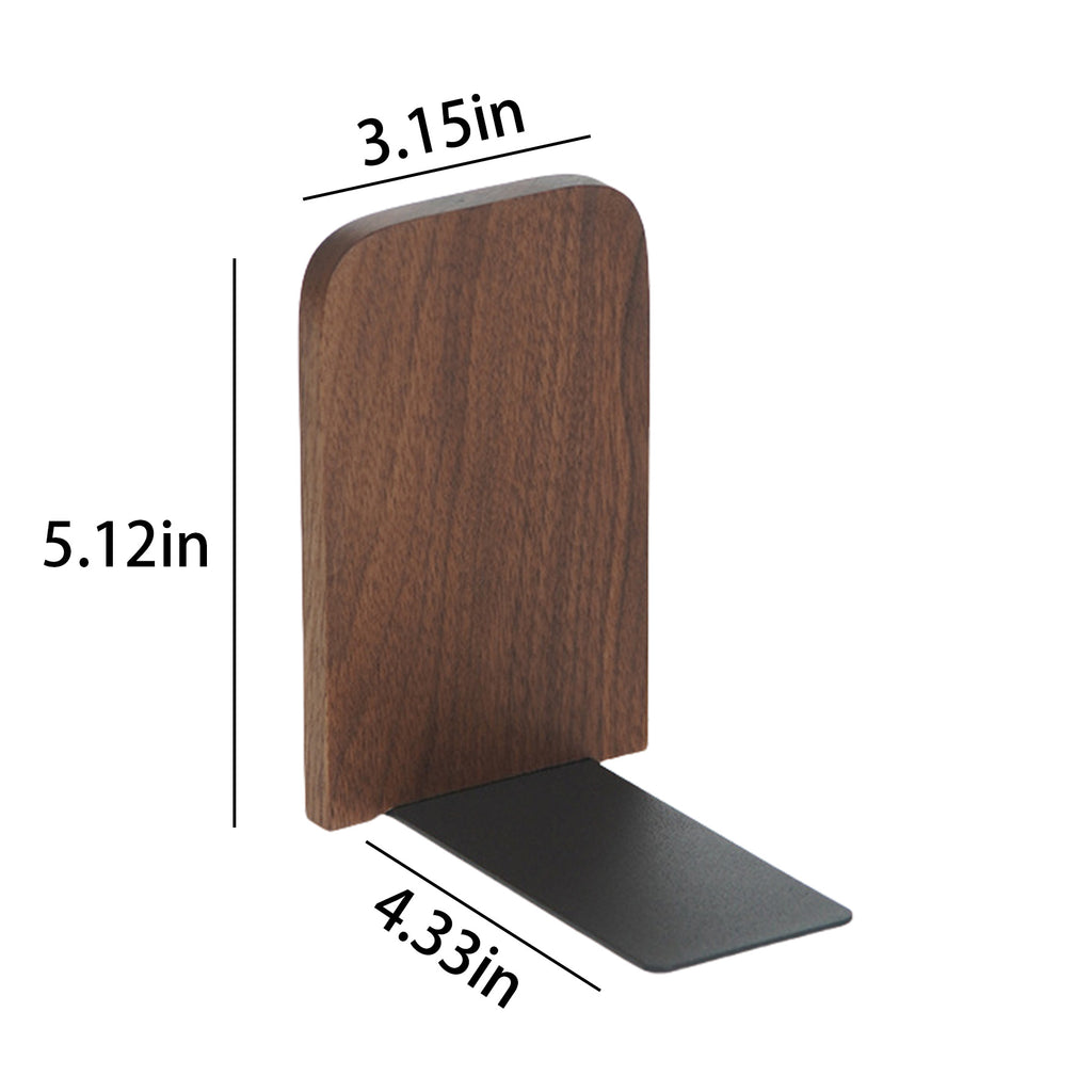 Black Walnut Wood Bookend Holder
