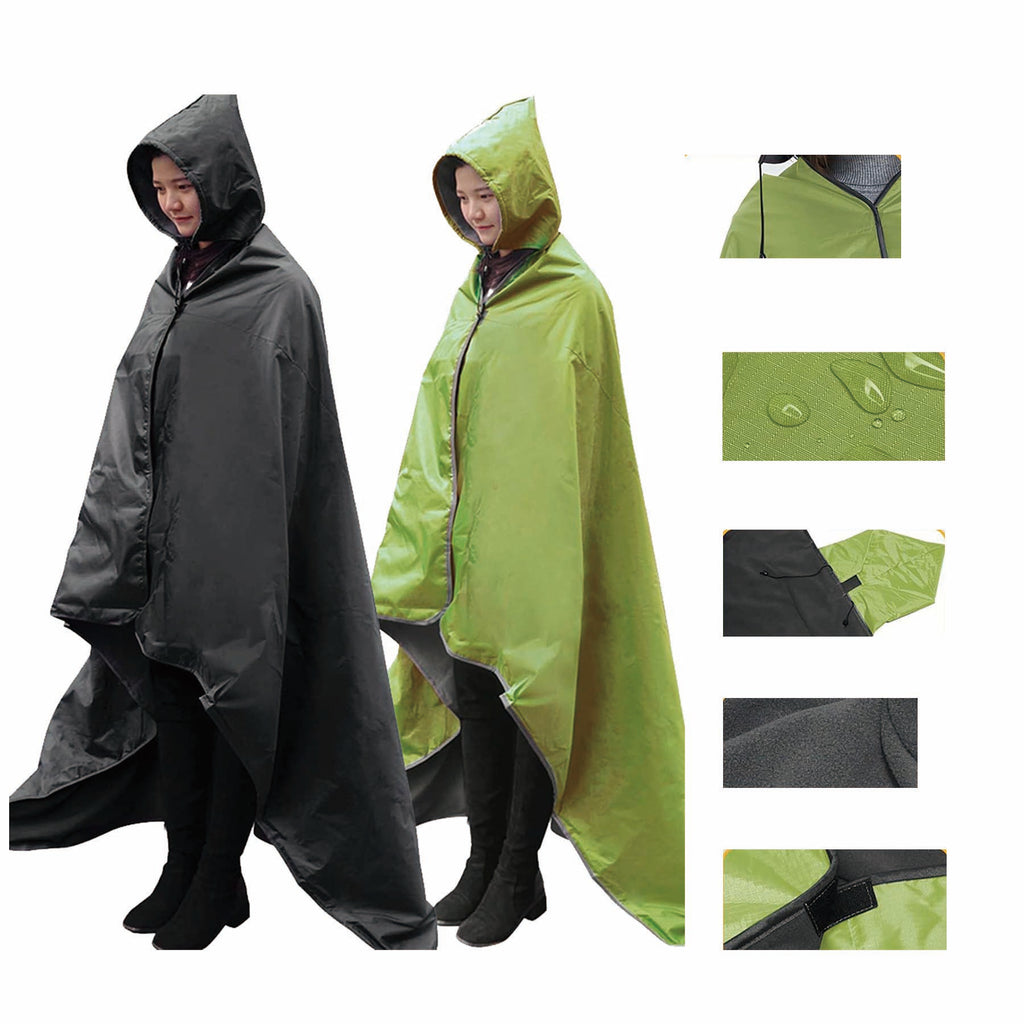 3 In 1 Waterproof Hooded Stadium Blanket