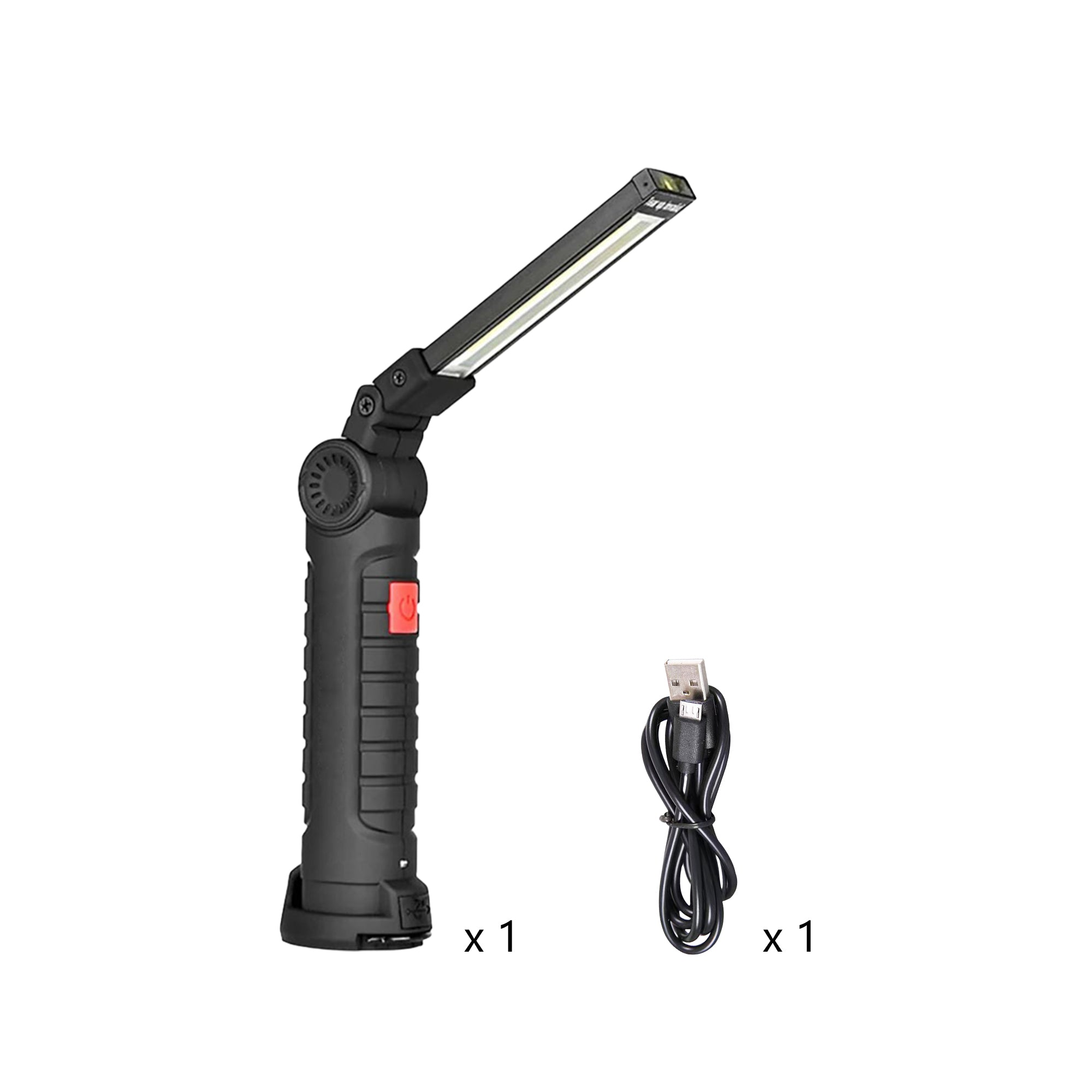 Rechargeable Led Work Flashlight Cob Lamp With Magnetic Base