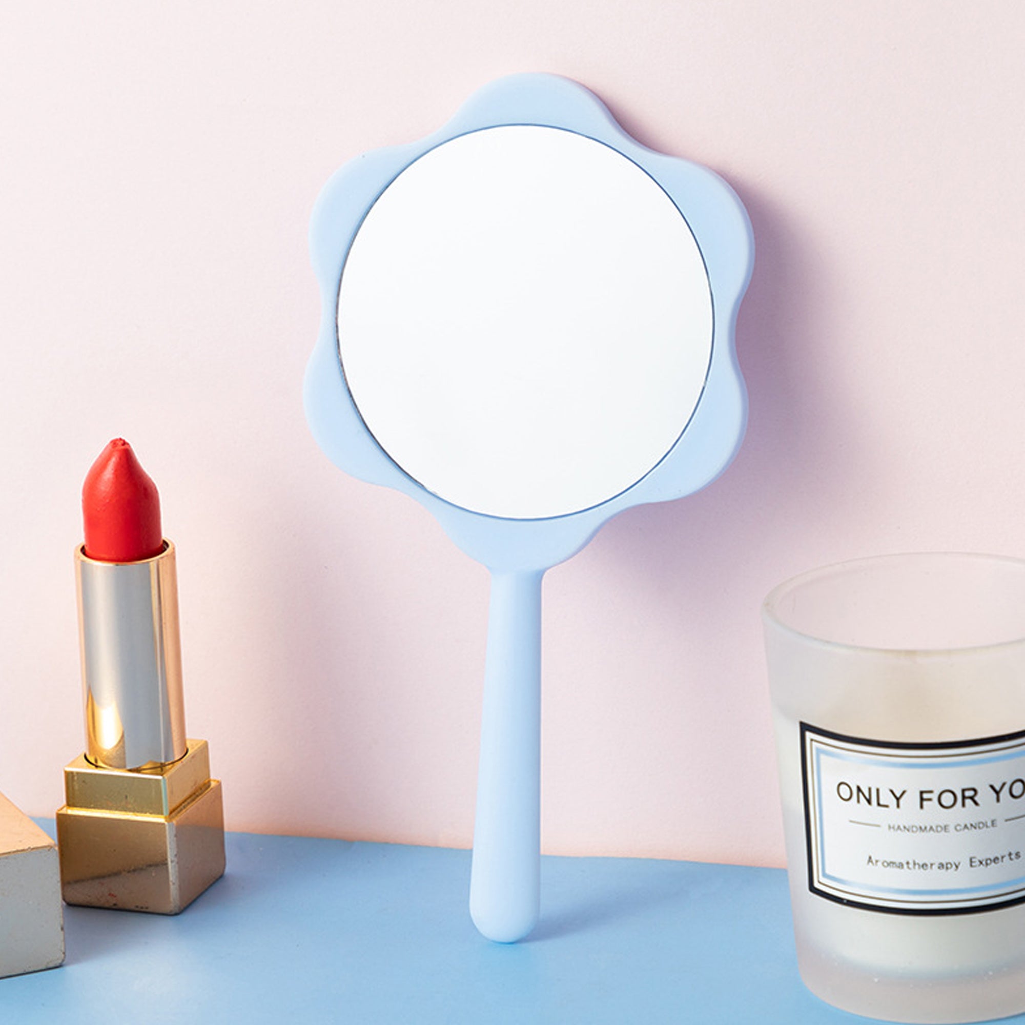Cute Flower Handheld Mirror