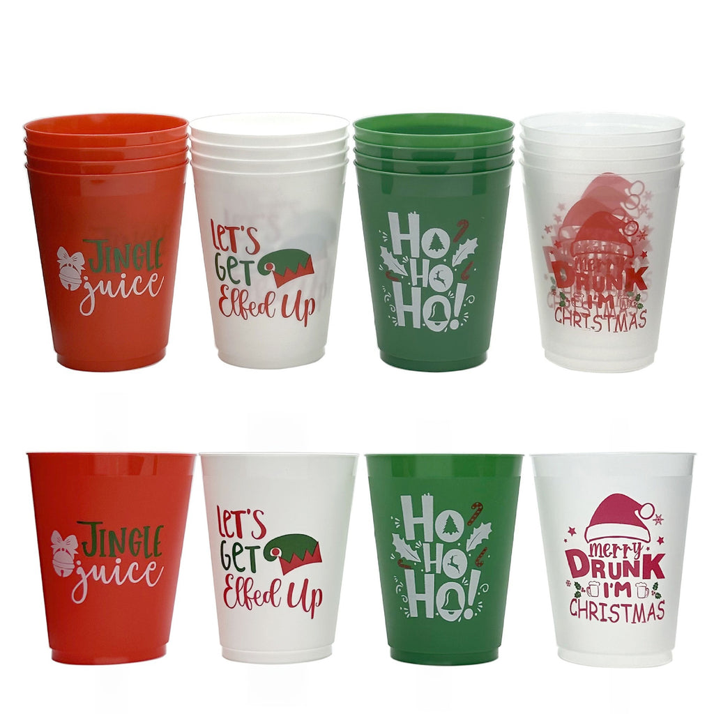 Four Designs Plastic Cups 16 Oz