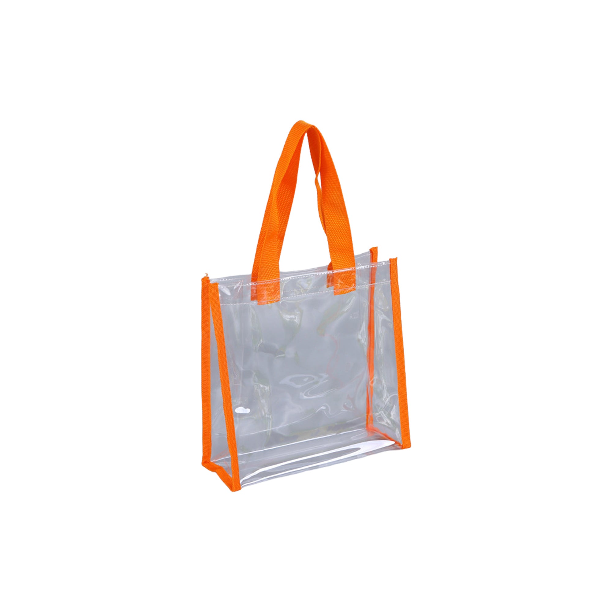 Clear Pvc Tote Bag - Colorful Jelly Style For Beach, Stadium