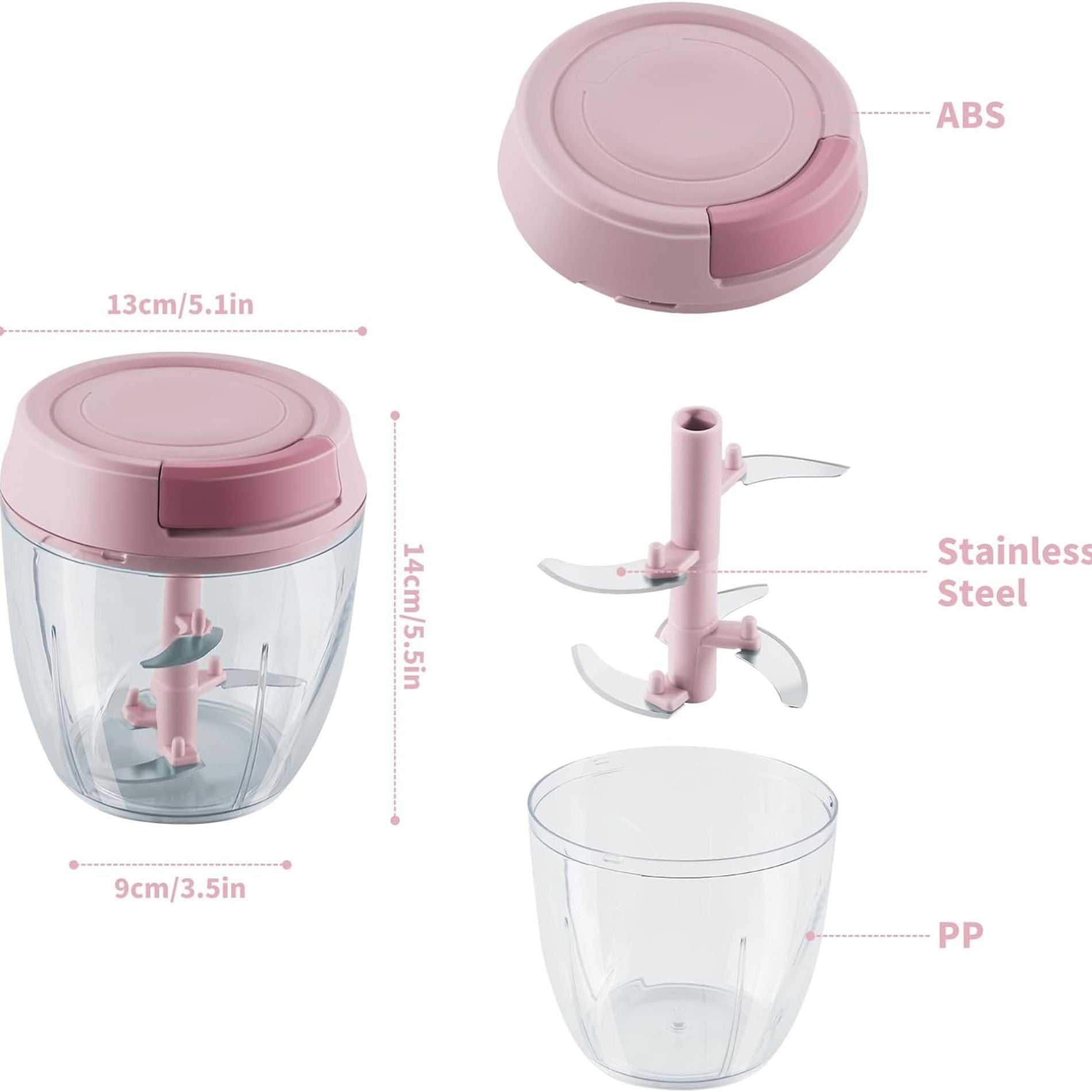 Household Portable Manual Food And Vegetable Chopper