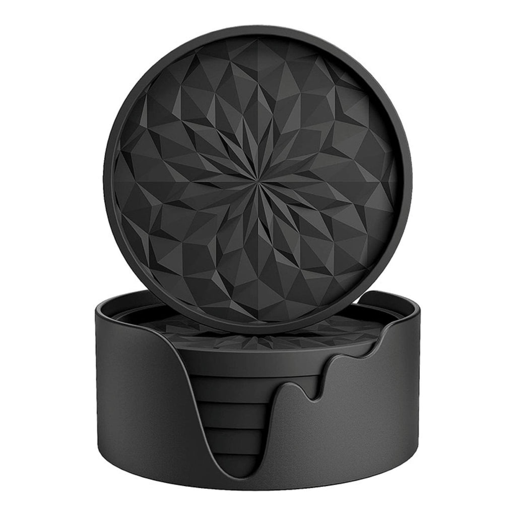 Silicone Coasters (Six Pieces With Base)