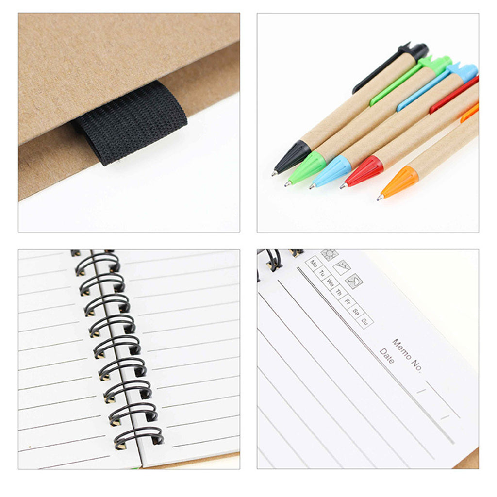 Eco Spiral Notebook with Matching Pen
