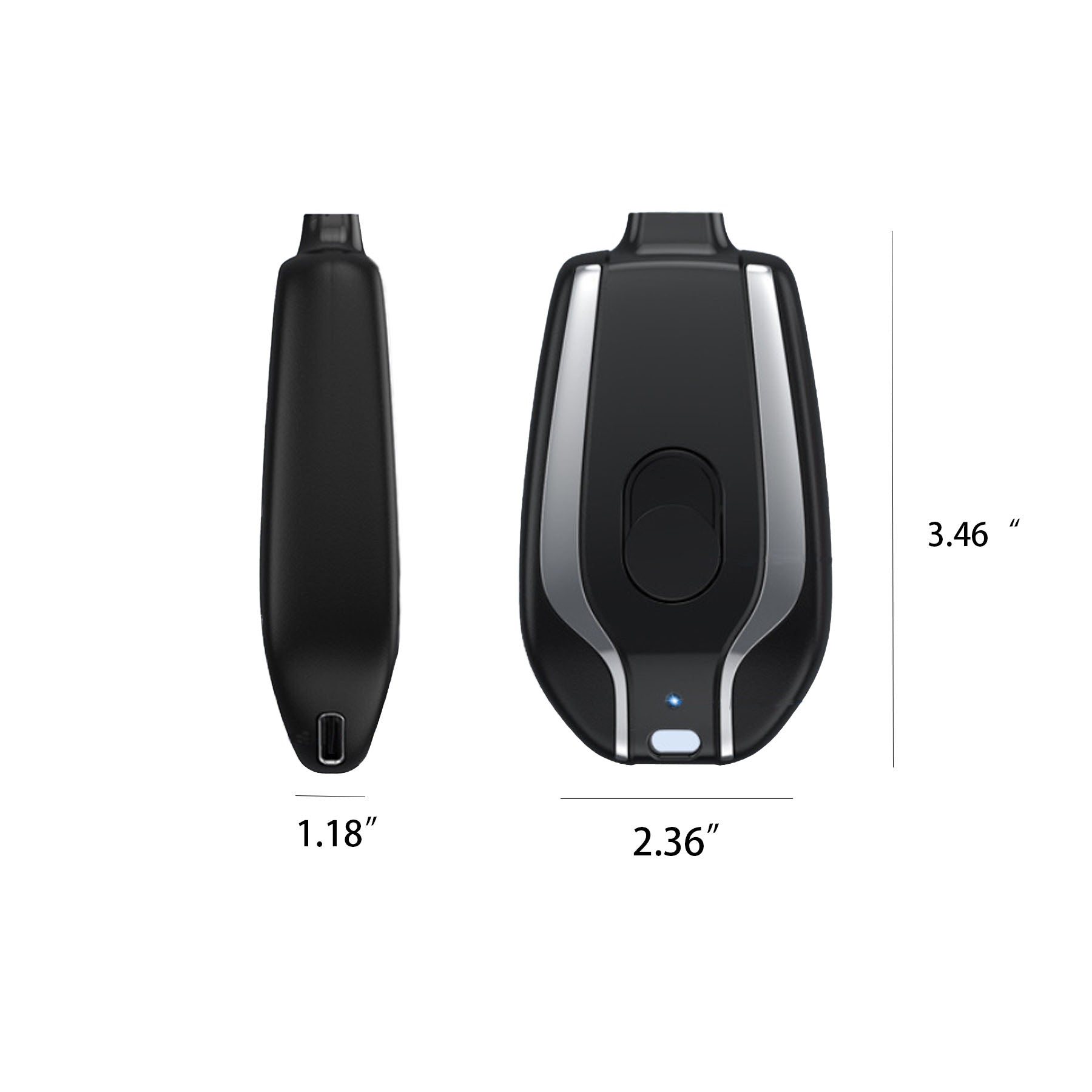 Portable Power Bank With Keychain