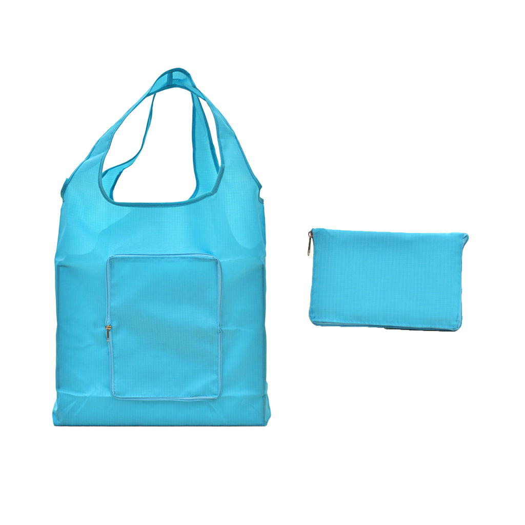 Zippered Oxford Water-Resistant Shopping Bag