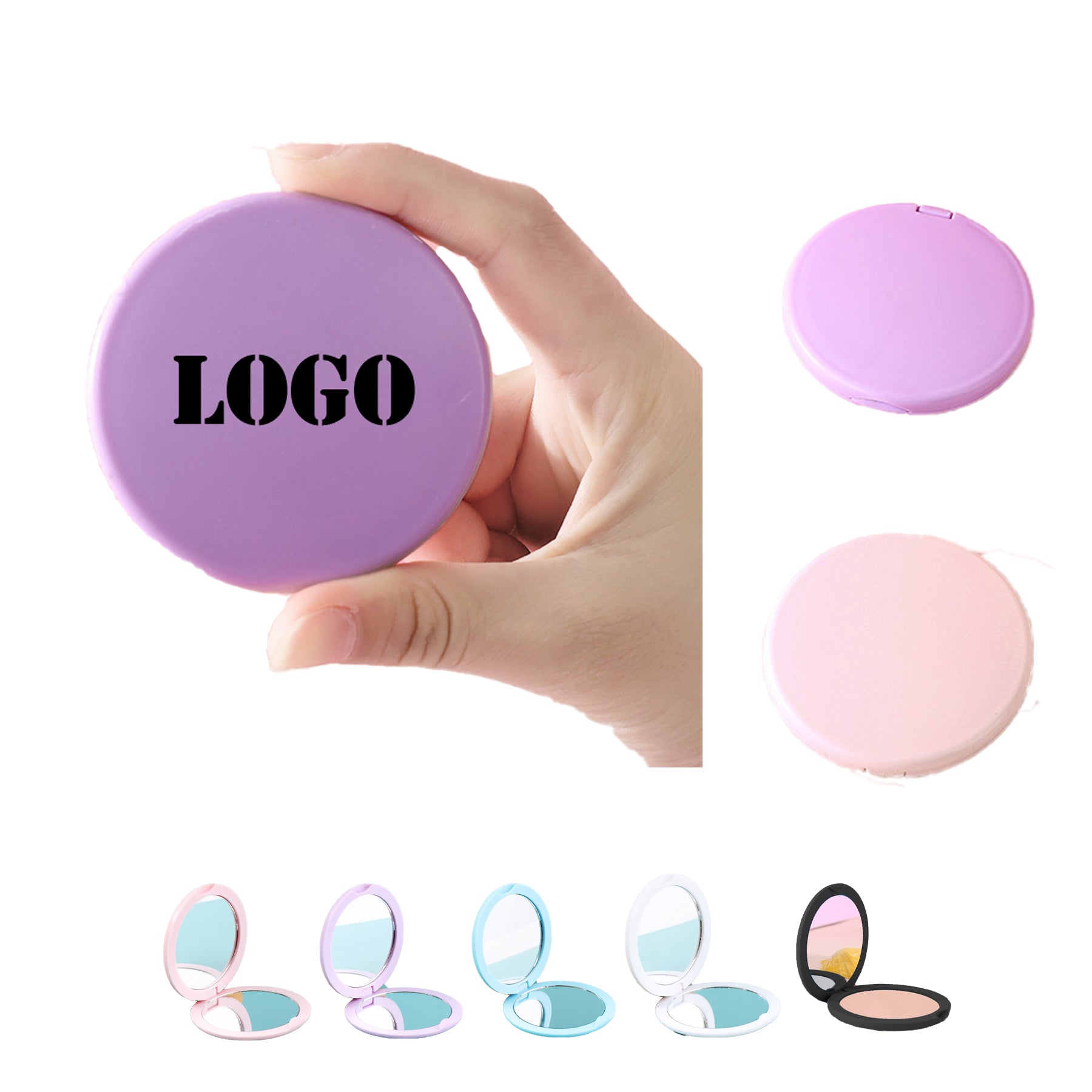 Handheld Double-Sided Makeup Mirror