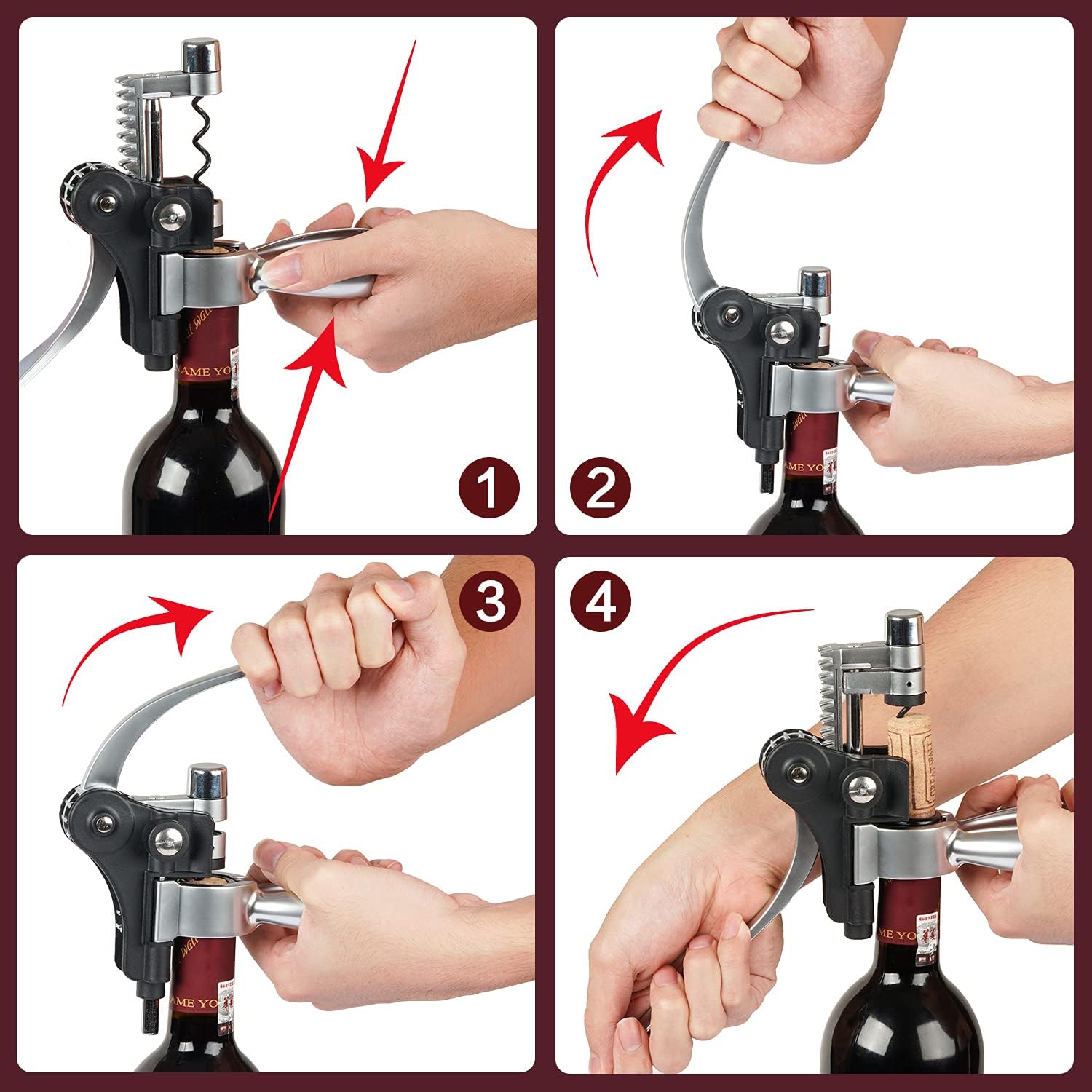 7 Wine Opener Set With Wood Box