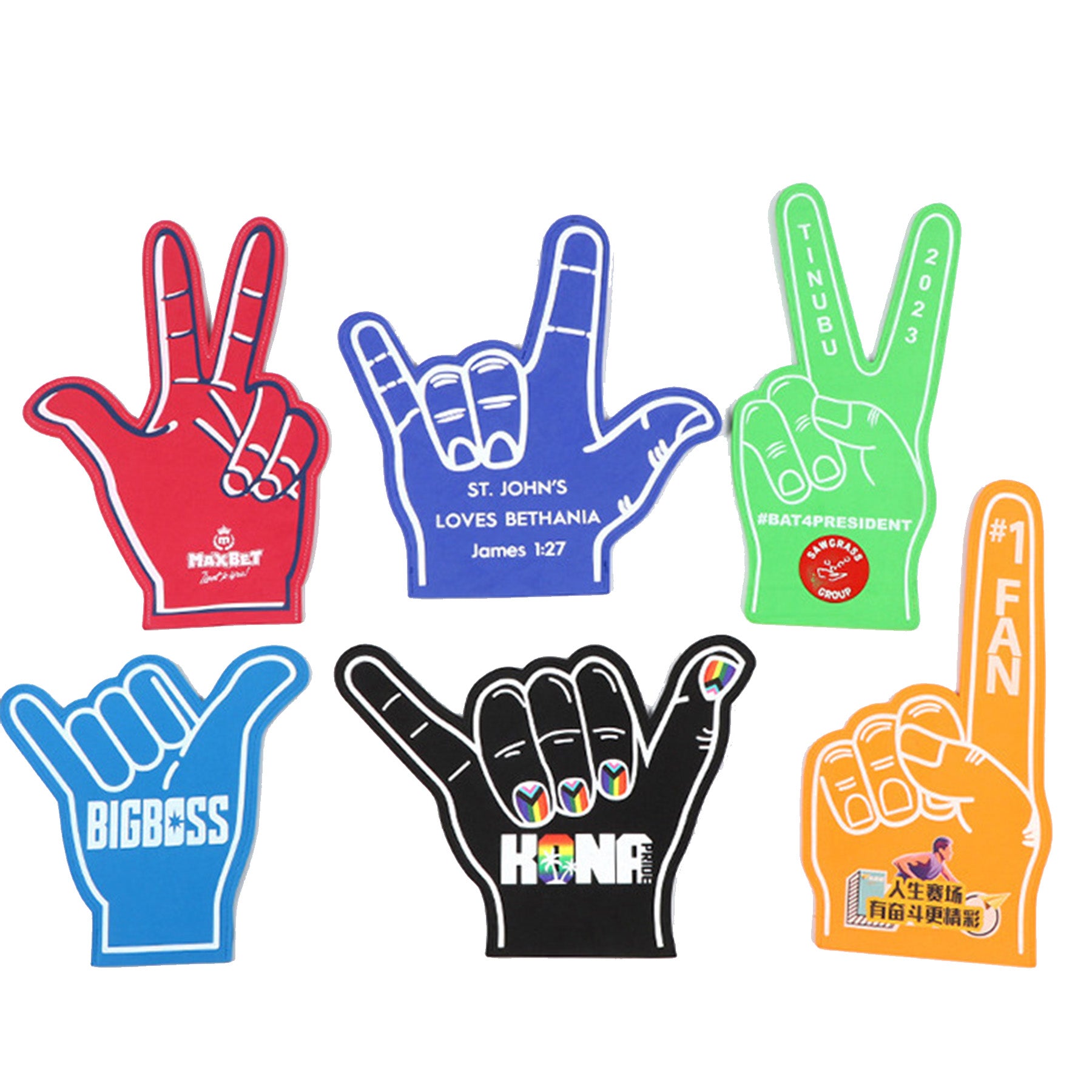 Competition Sports Fans Cheer Eva Gloves