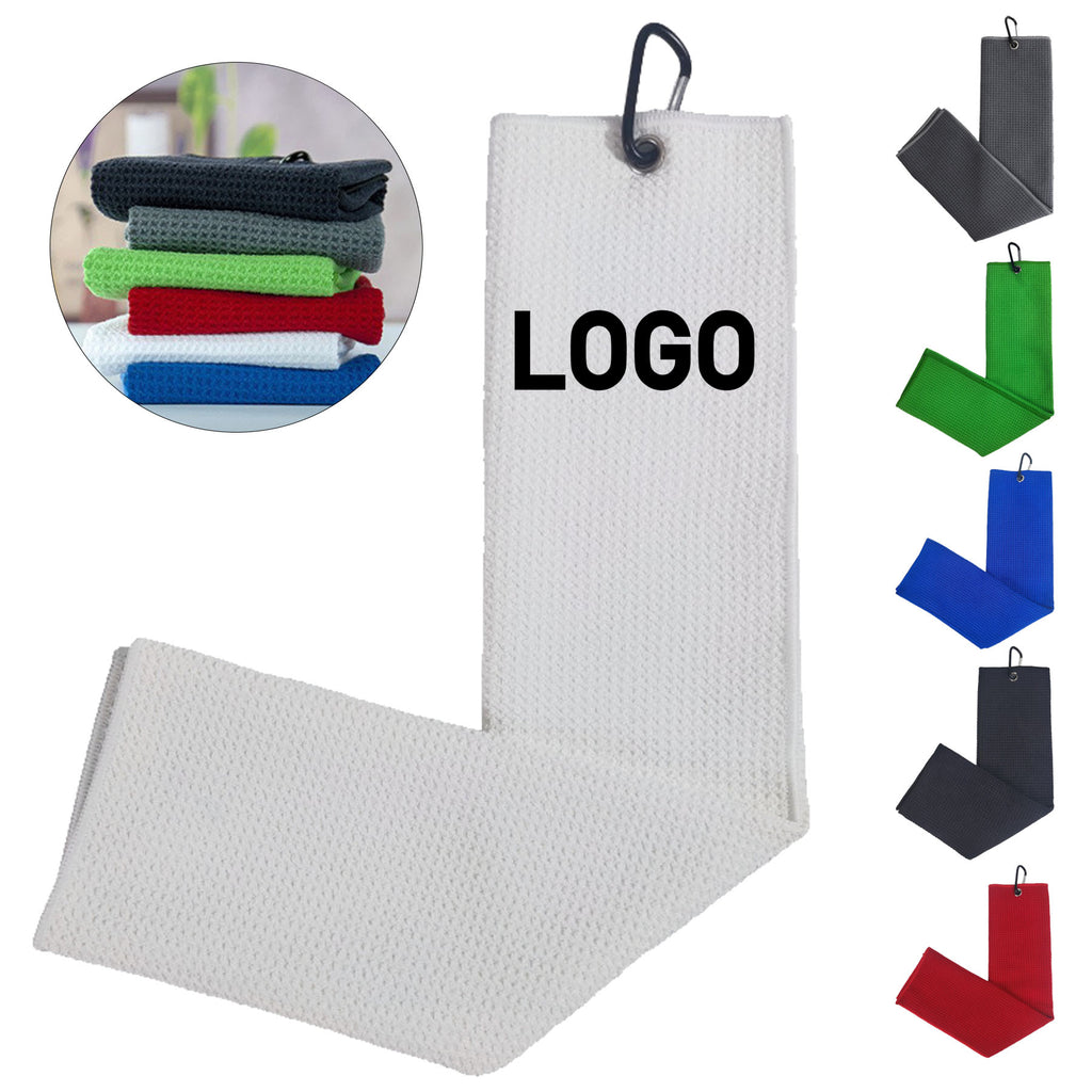 Three-Fold Waffle Golf Towel