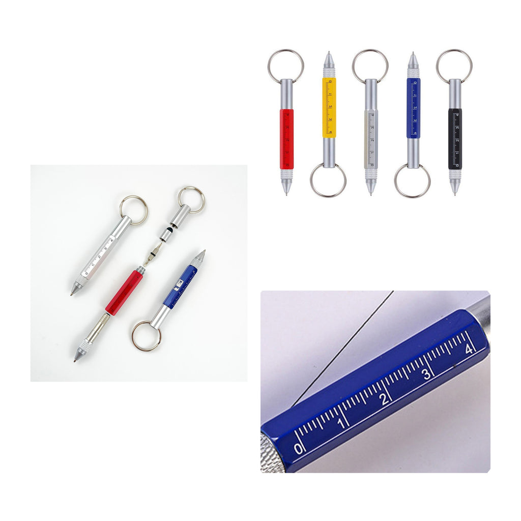 Multi-functional six in one tool pen