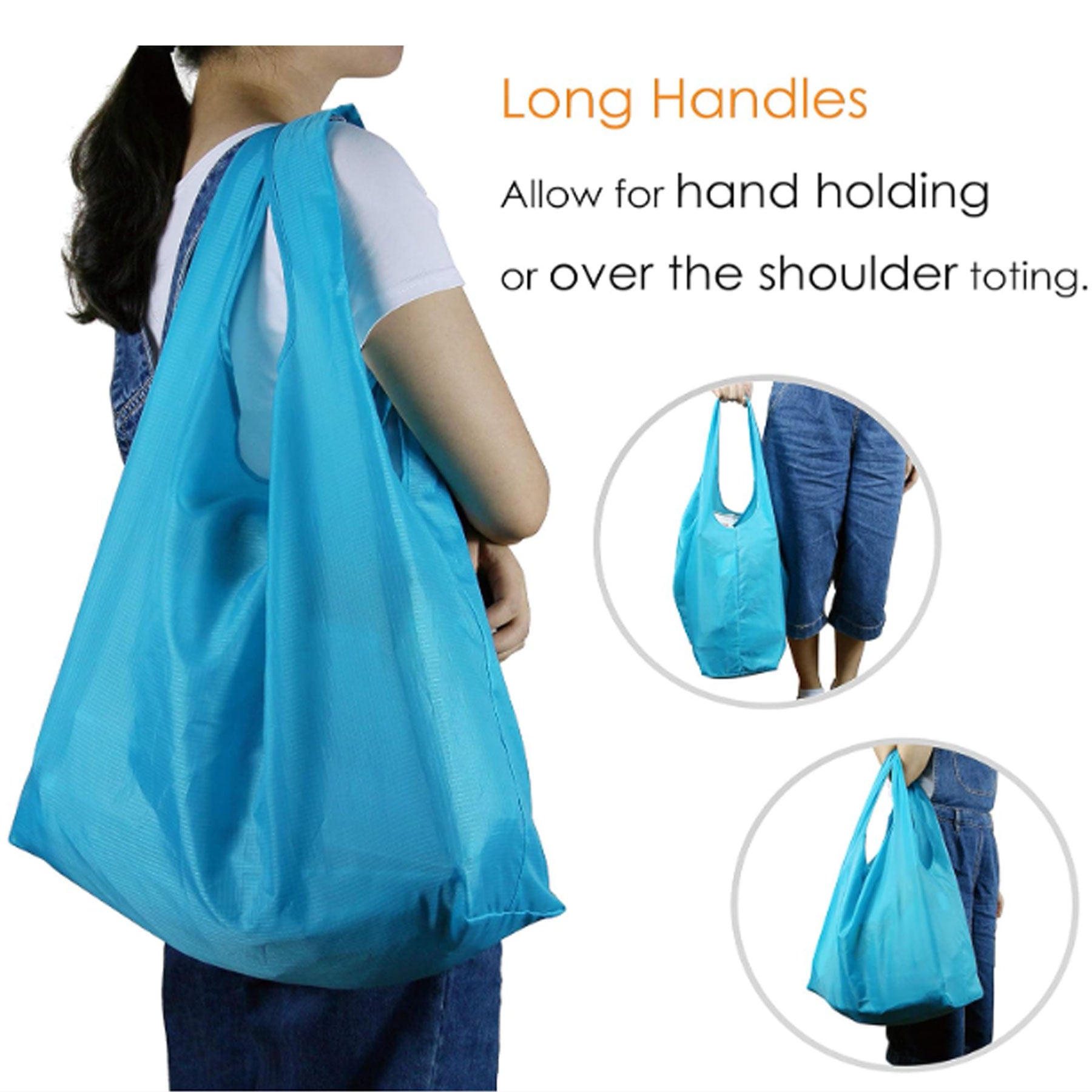 Foldable Grocery Tote With Pouch