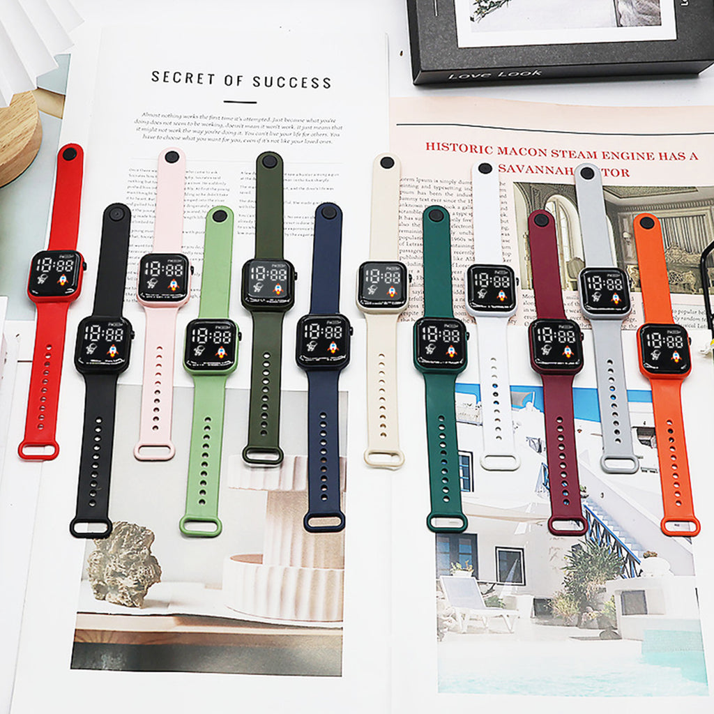 LED Cube Electronic Watch